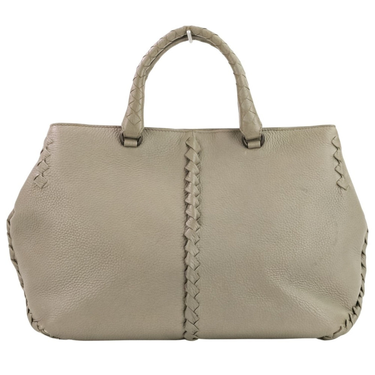 Bottega Veneta Gray Handbag (Pre-Owned)