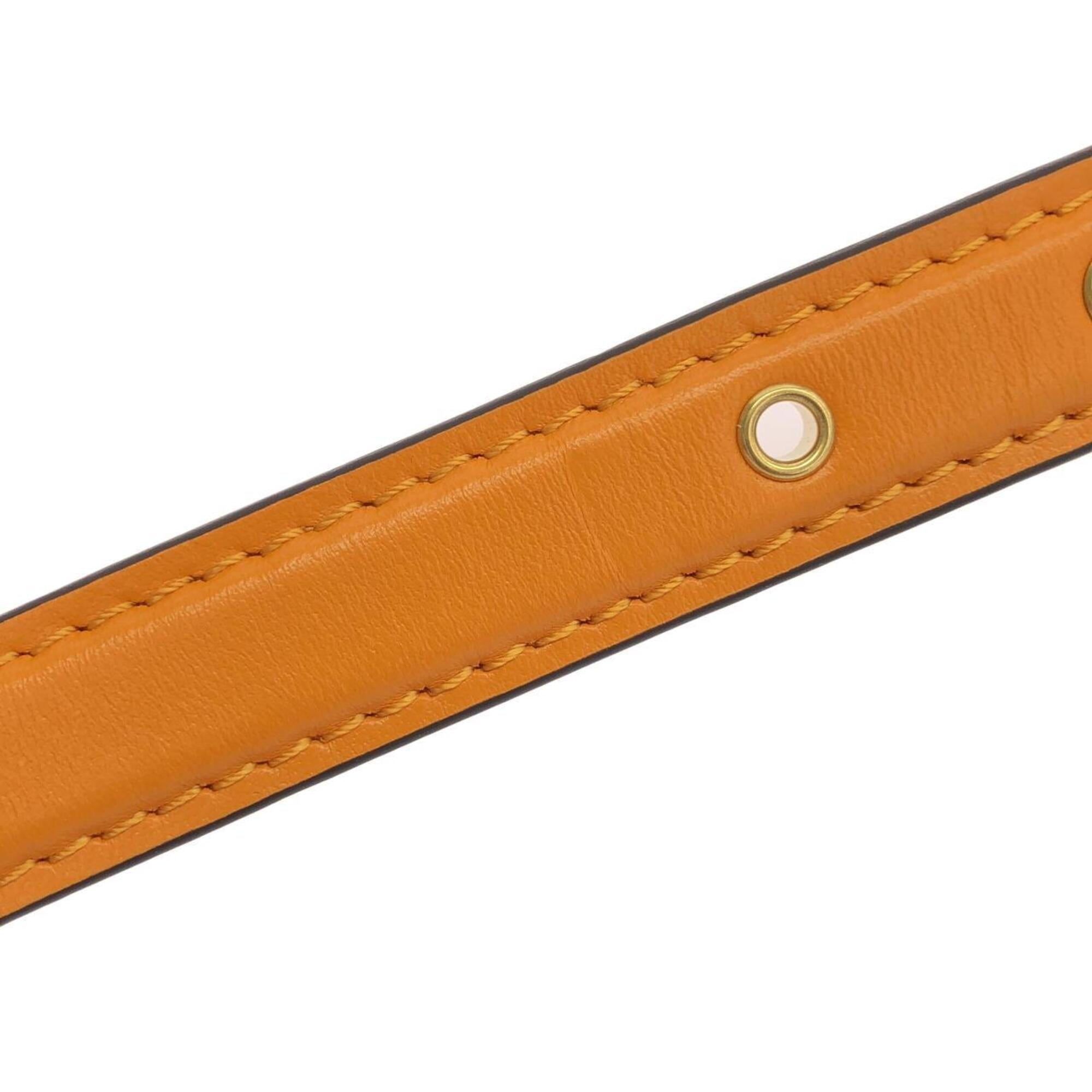 Louis Vuitton Orange Leather Shoulder Bag (Pre-Owned)