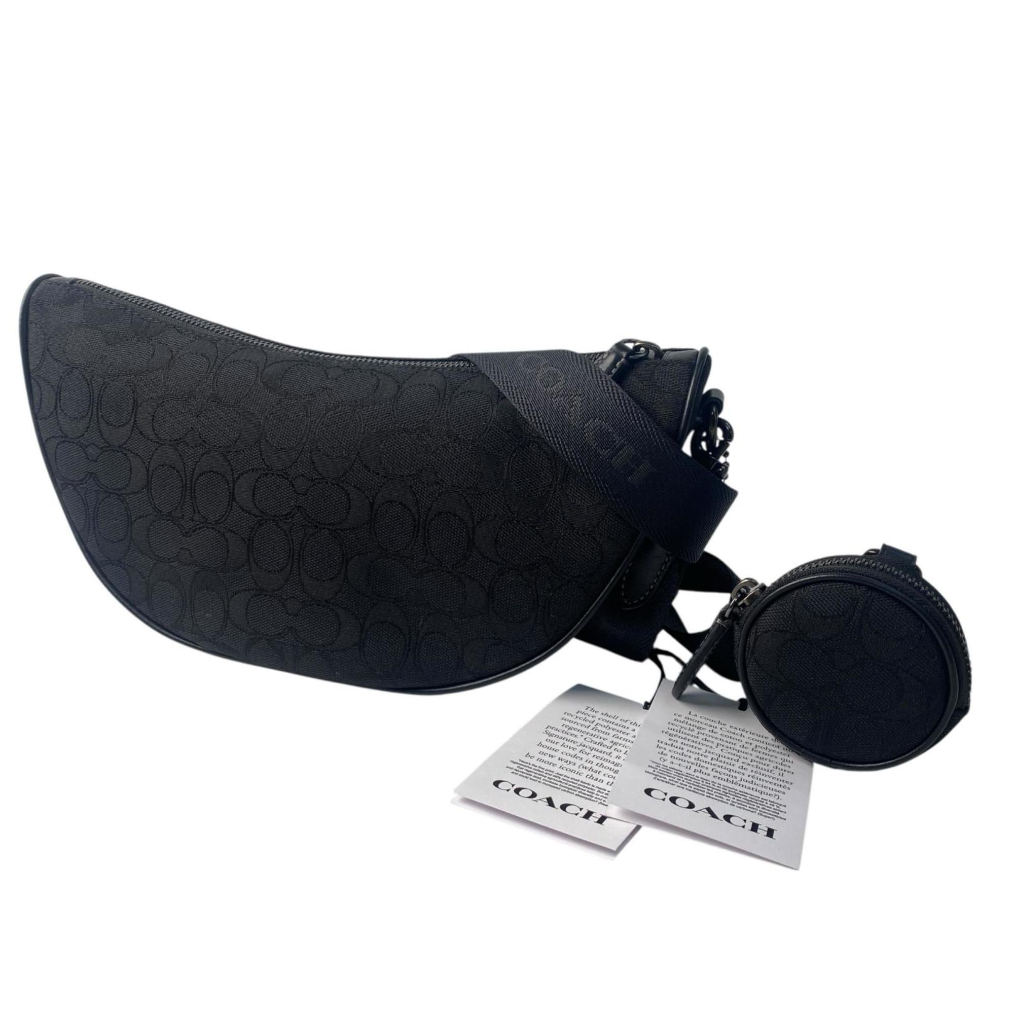 Coach Black Canvas Shoulder Bag (Pre-Owned)