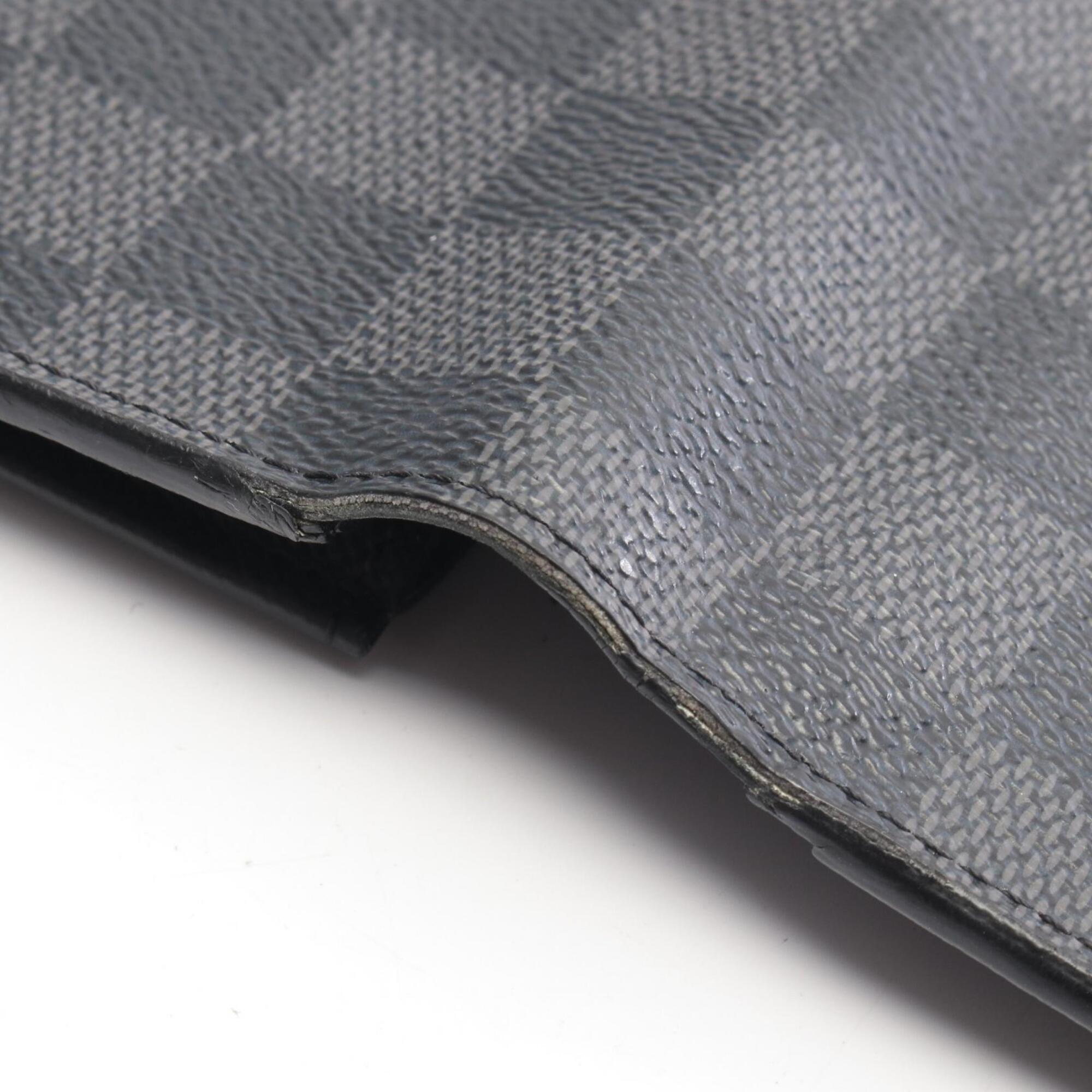 Louis Vuitton Black Pvc Leather Long Wallet (Bi-Fold) (Pre-Owned)