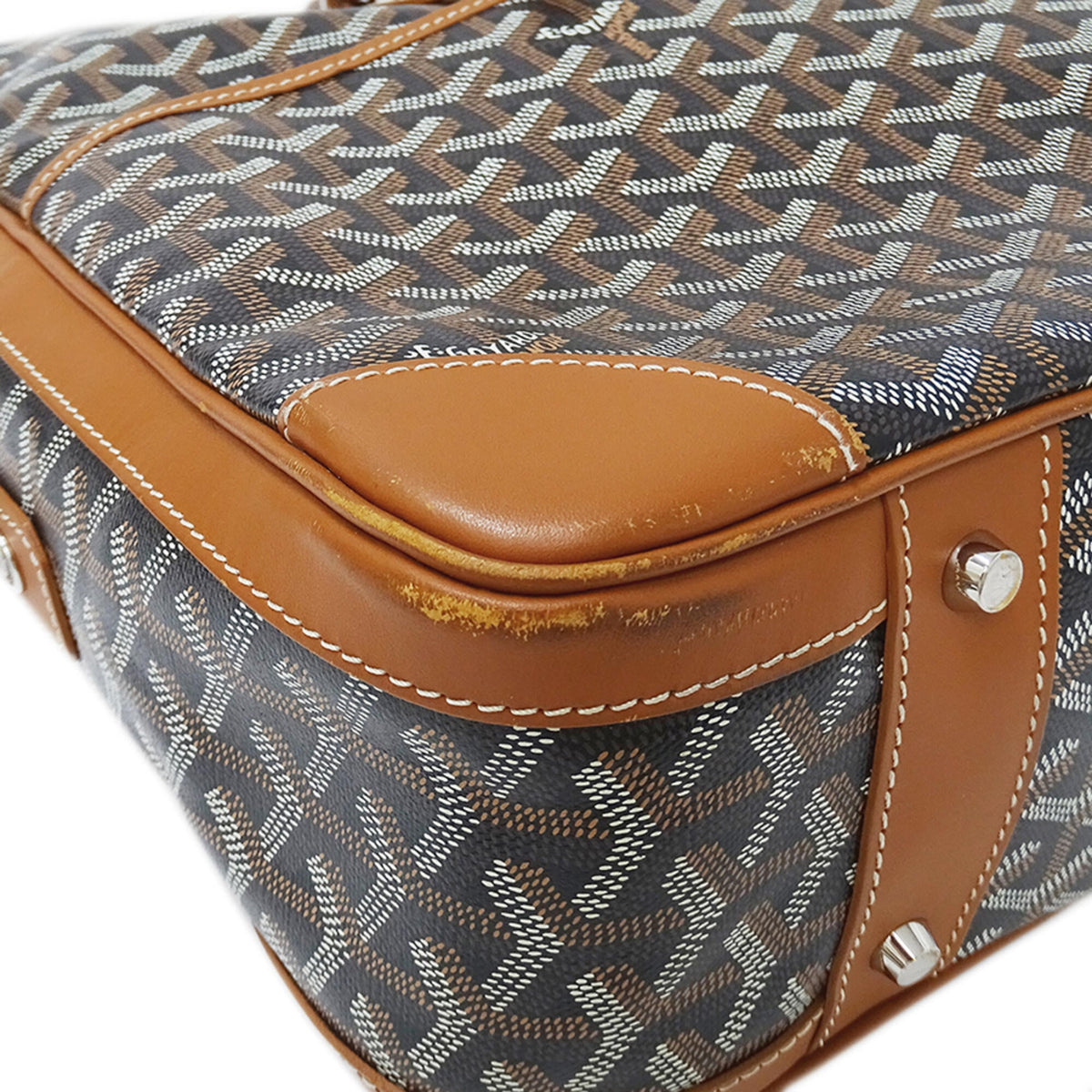 Goyard Black Coated Canvas Briefcase Handbag (Pre-Owned)