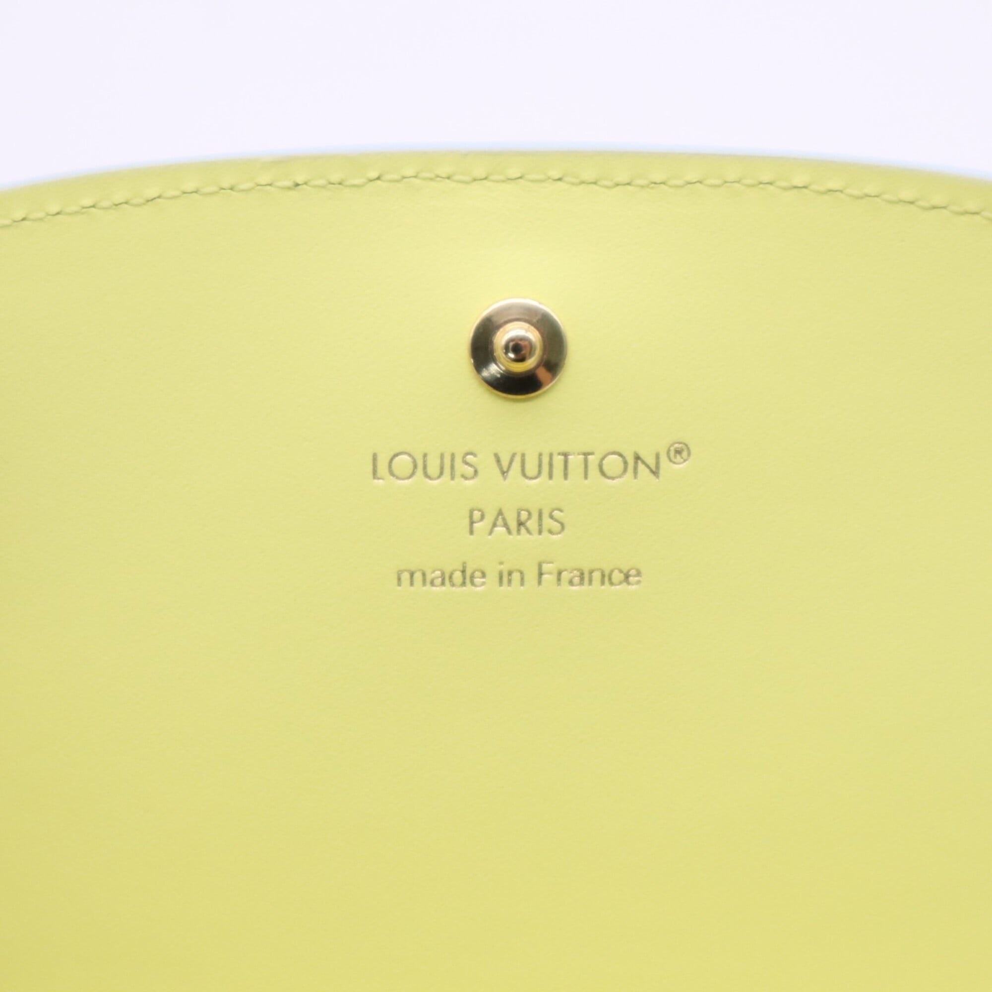 Louis Vuitton Mahina Blue Yellow Leather Wallet (Bi-Fold) (Pre-Owned)