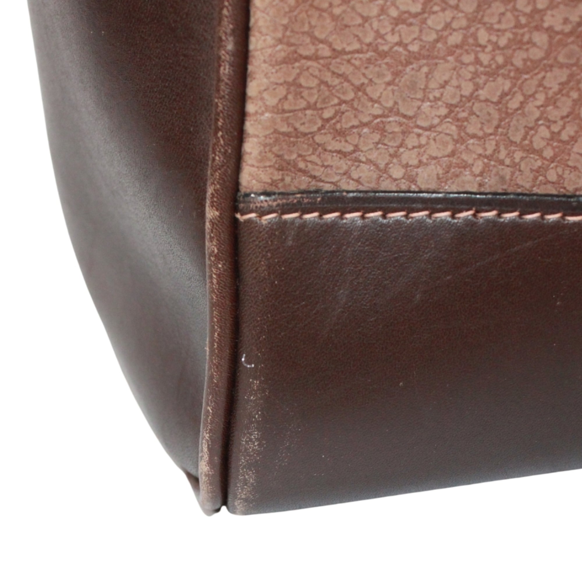 Gucci Brown Leather Boston Bag Handbag (Pre-Owned)