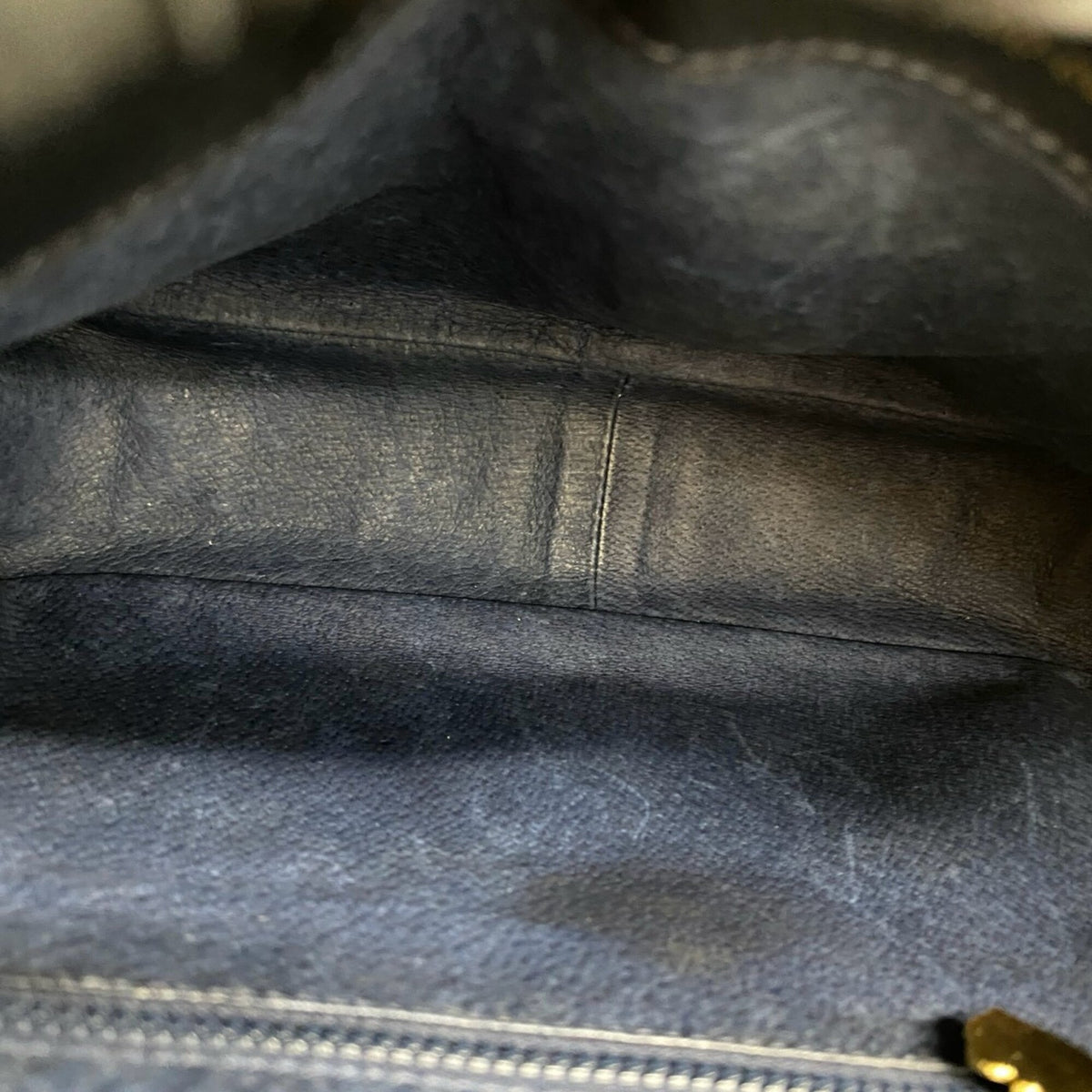 Gucci Navy Leather Pvc Pochette Shoulder Bag (Pre-Owned)