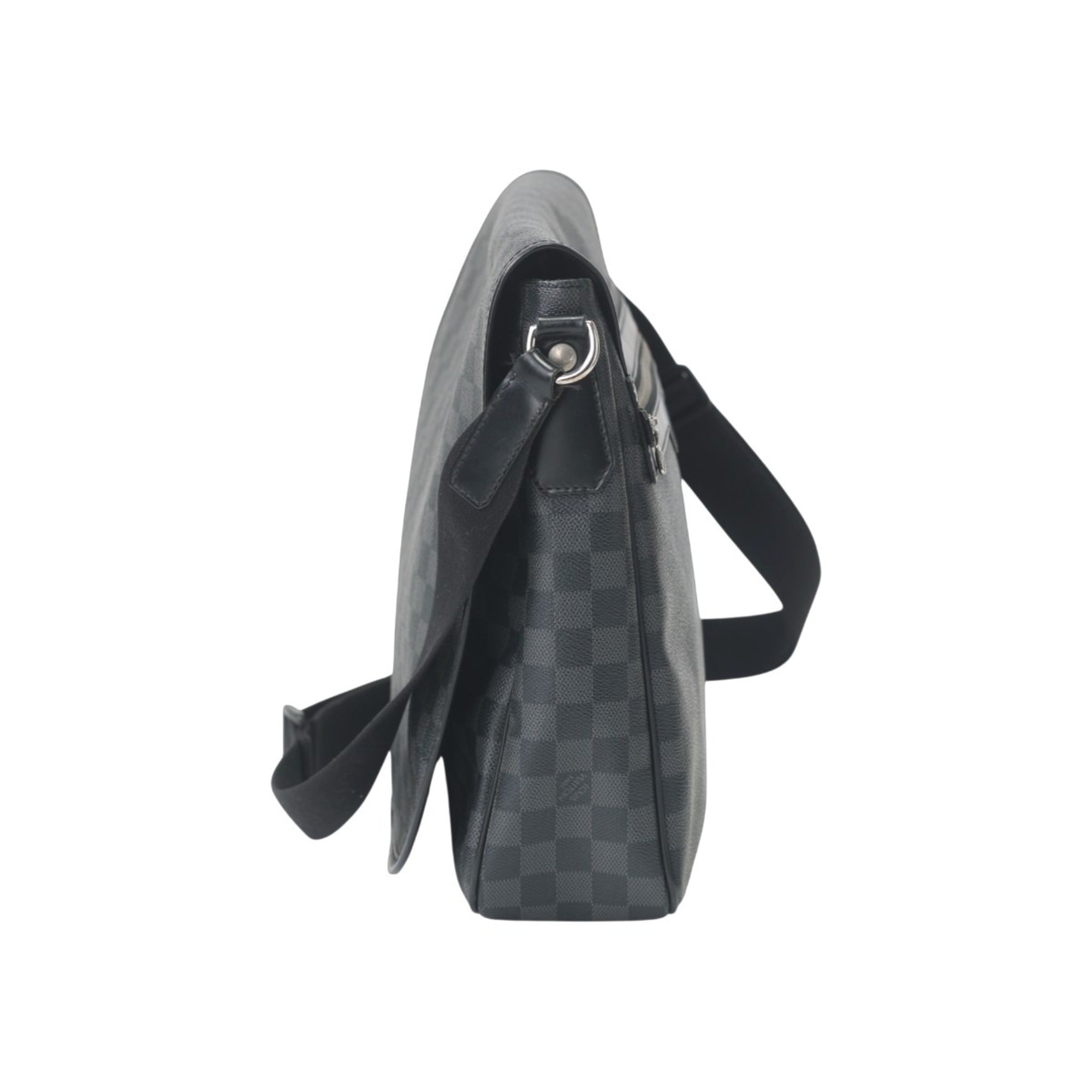 Louis Vuitton Black Damier Graphite Damier Graphite Shoulder Bag (Pre-Owned)