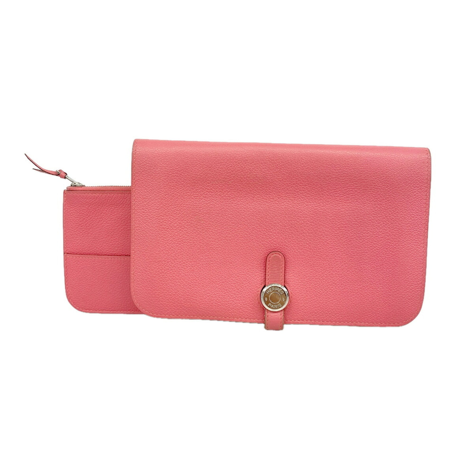 Hermes Pink Long Wallet (Bi-Fold) (Pre-Owned)
