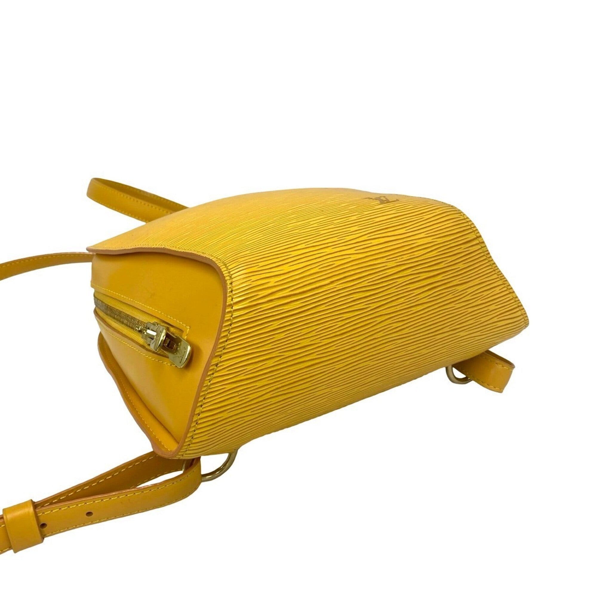 Louis Vuitton Yellow Leather Backpack (Pre-Owned)