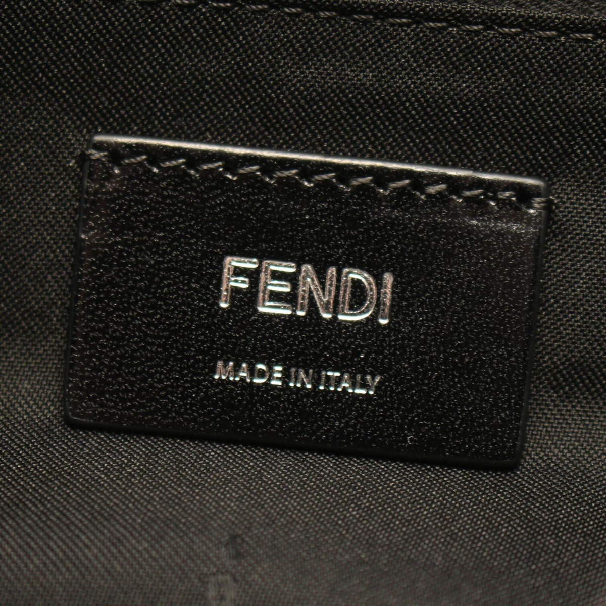 Fendi Brown Khaki Multi-Color Nylon Leather Handbag Shoulder Bag (Pre-Owned)