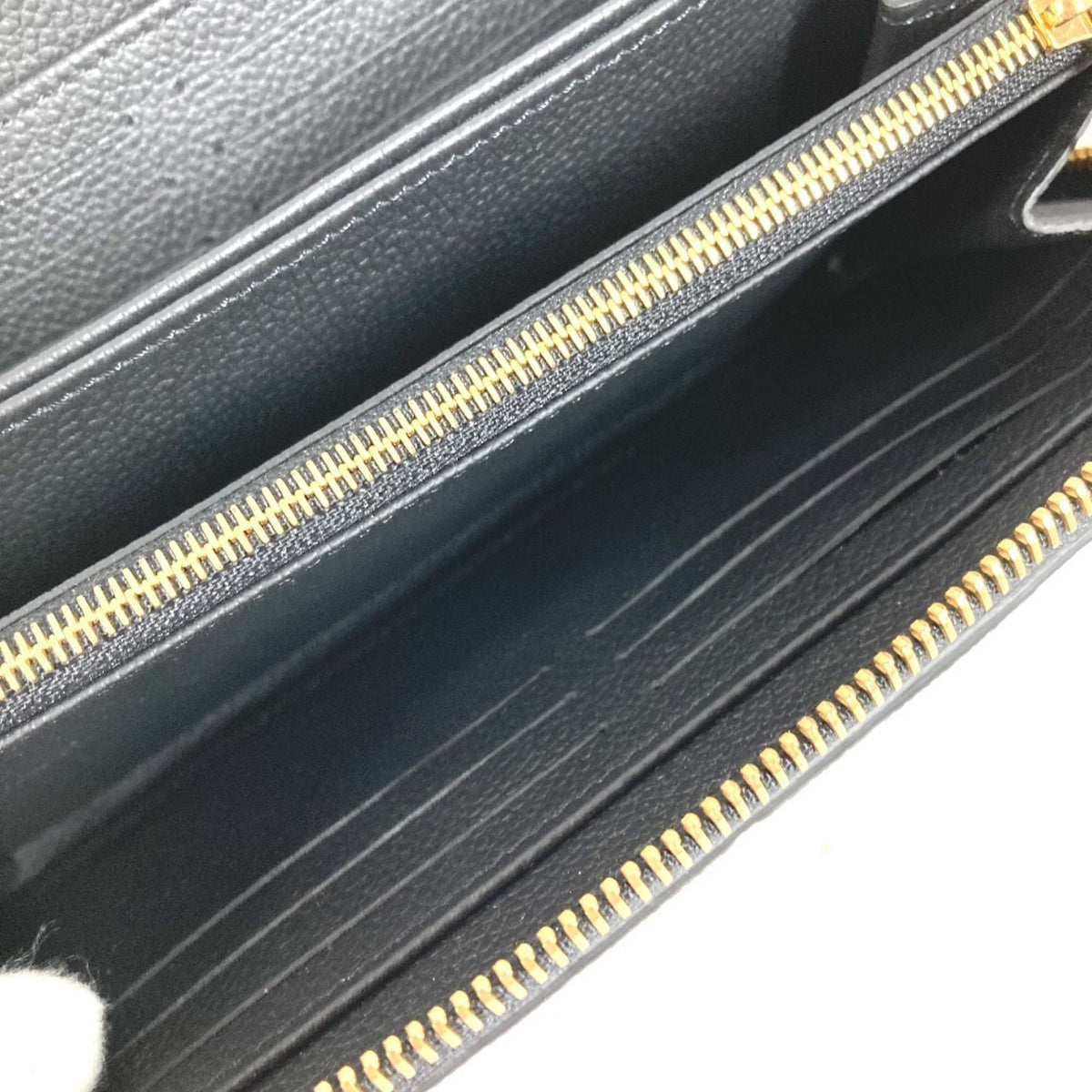 Louis Vuitton Black Noir Monogram Empreinte Long Wallet (Bi-Fold) (Pre-Owned)