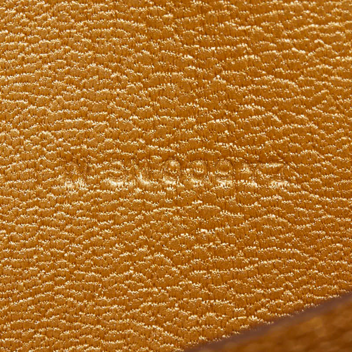 Hermes Gold Chevre Leather Long Wallet (Bi-Fold) (Pre-Owned)
