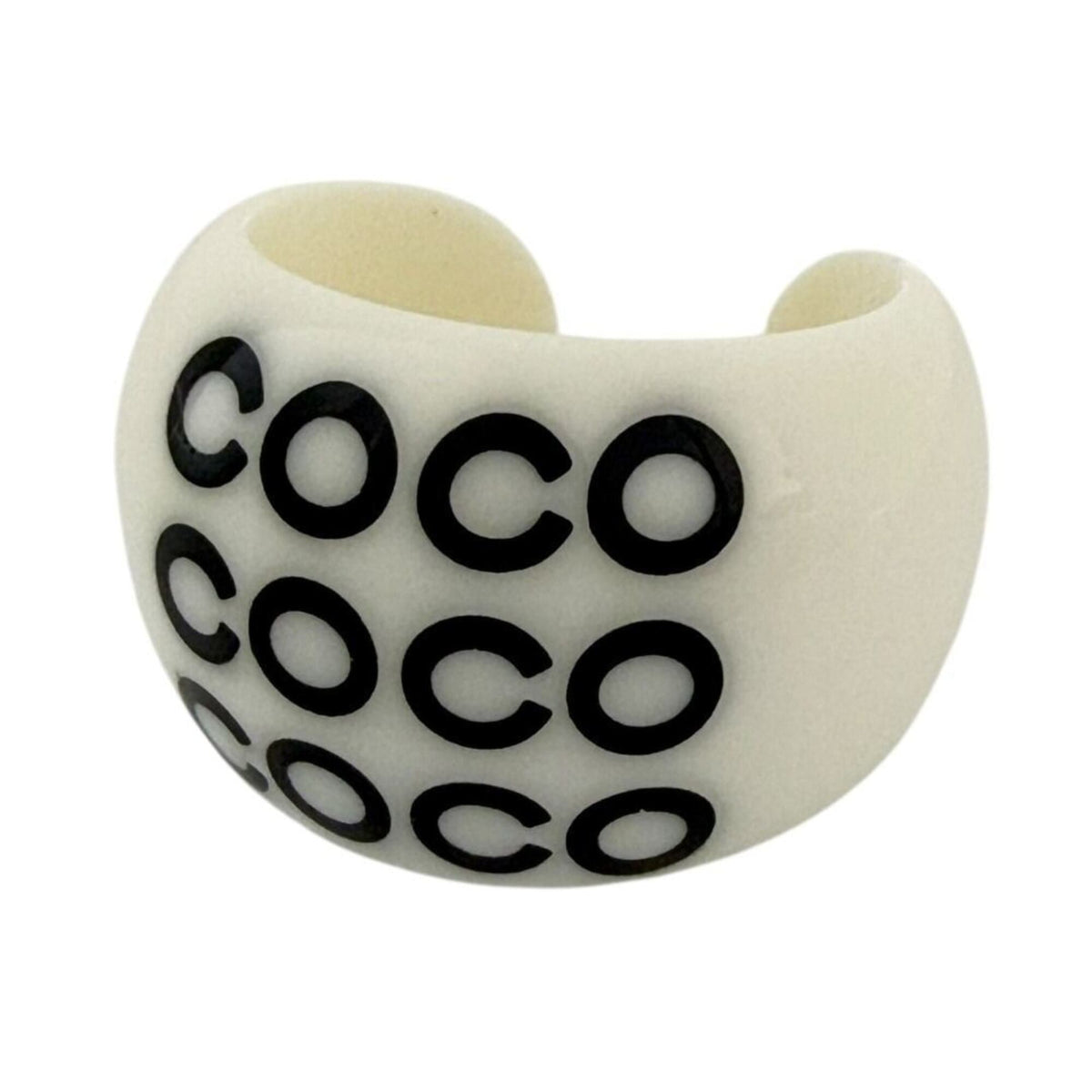 Chanel Plastic Band Ring (Pre-Owned)