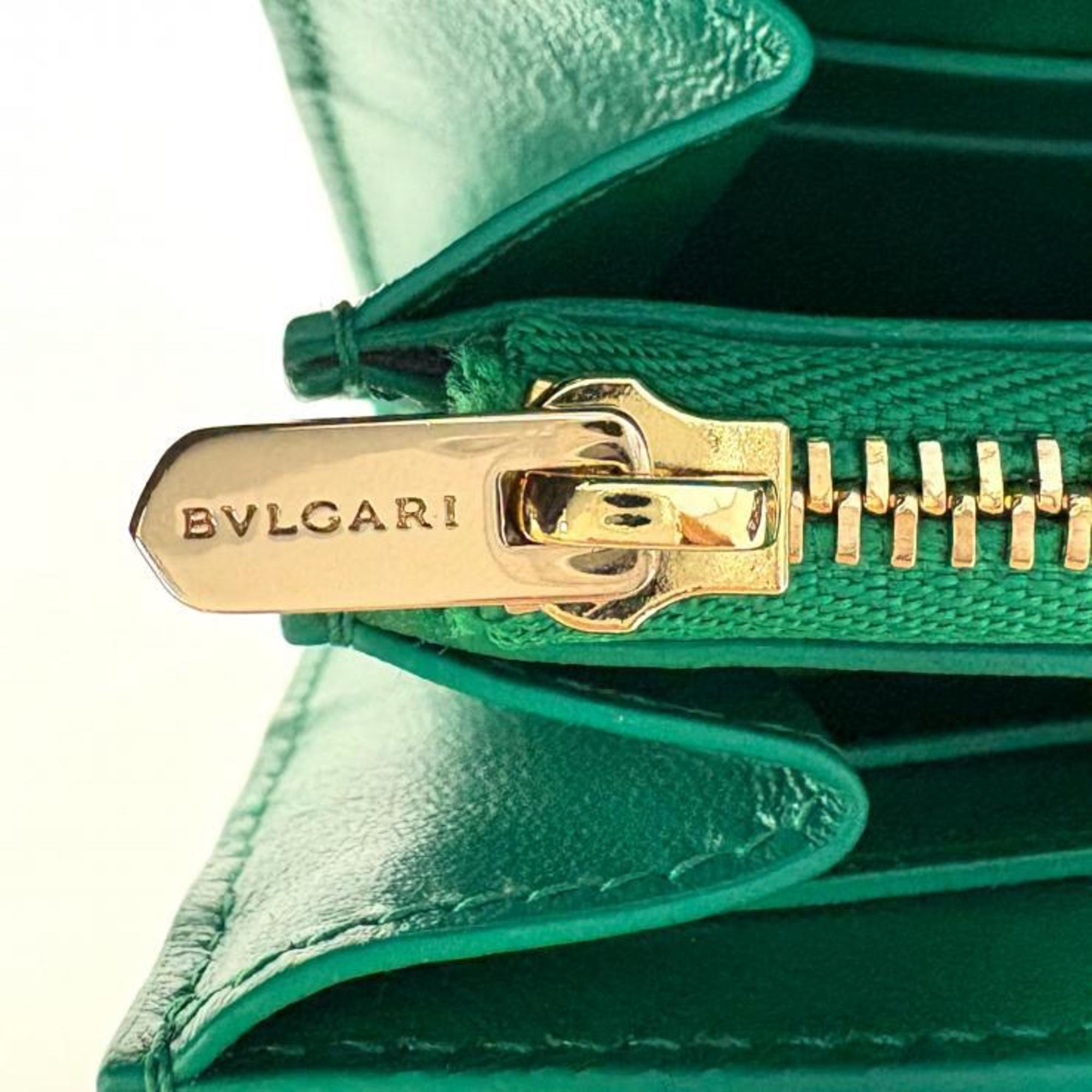 Bvlgari Green Long Wallet (Bi-Fold) (Pre-Owned)