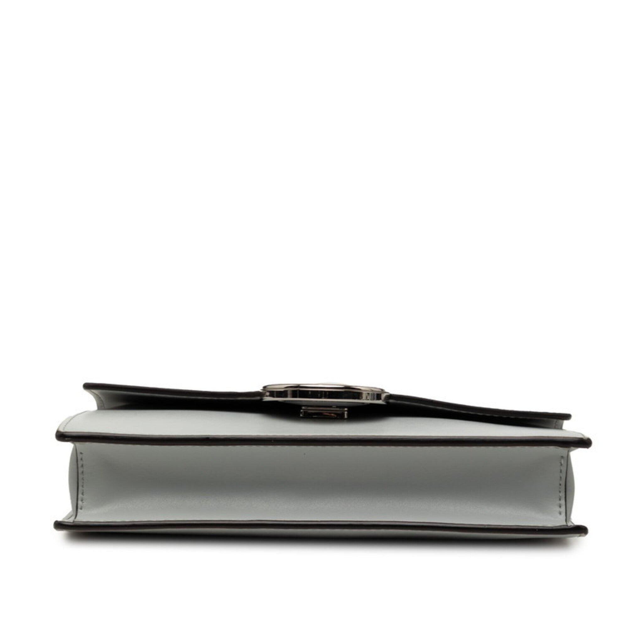 Fendi Gray Leather Pvc Shoulder Bag (Pre-Owned)