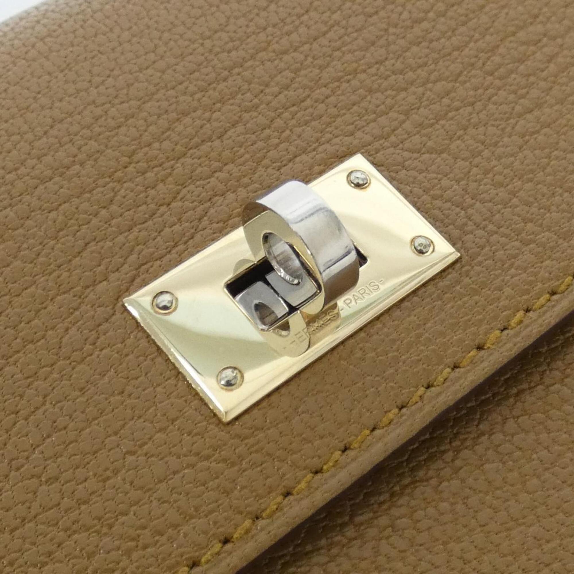 Hermes Bronze Brown Long Wallet (Bi-Fold) (Pre-Owned)