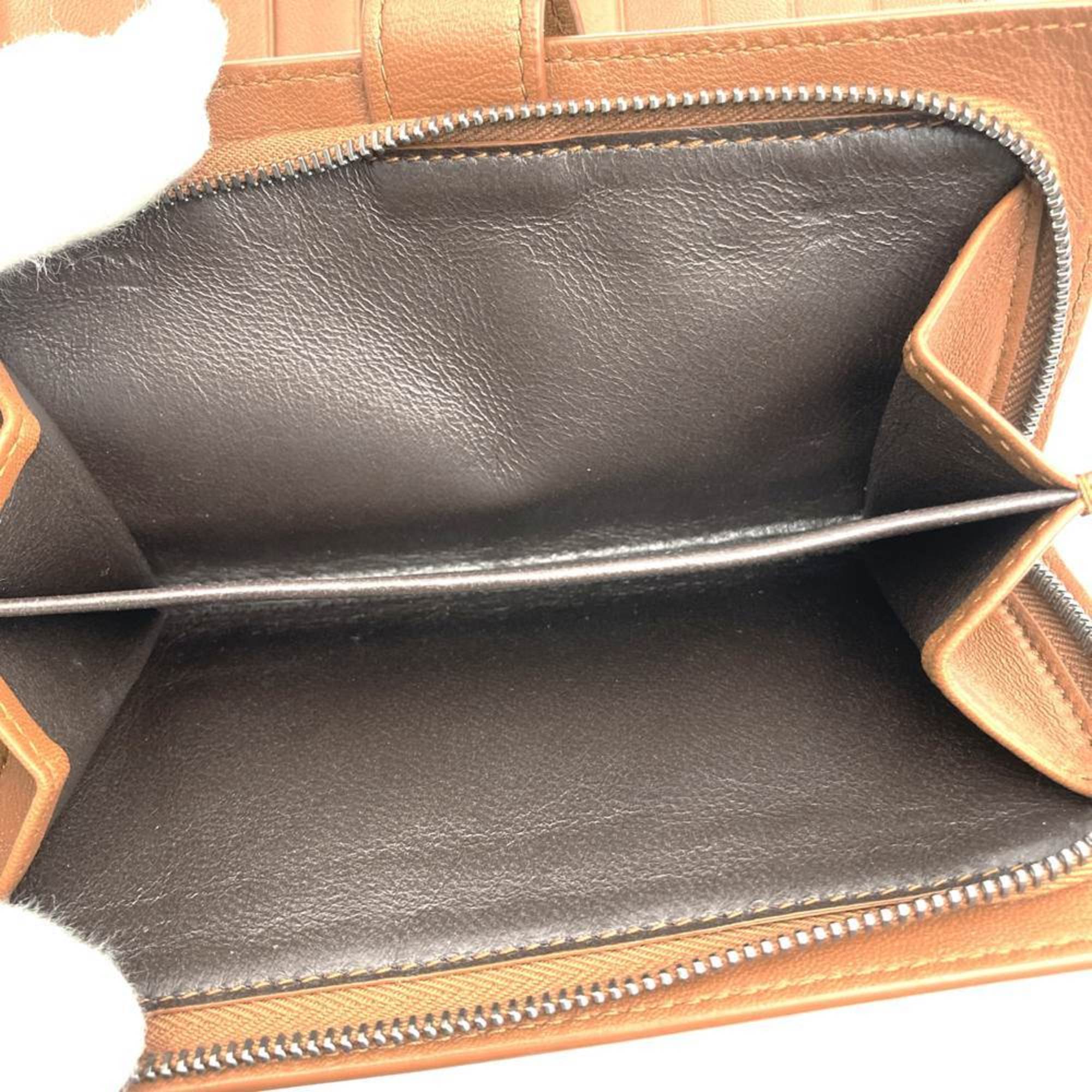 Bottega Veneta Brown Intrecciato Long Wallet (Bi-Fold) (Pre-Owned)