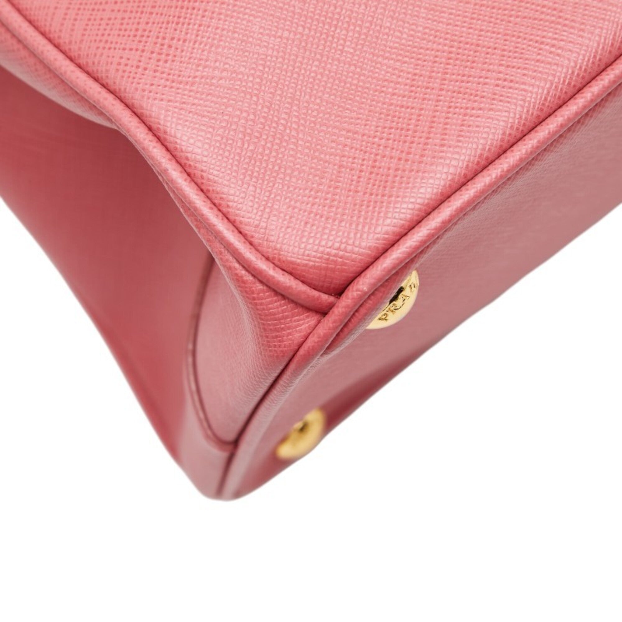 Prada Pink Leather Handbag Shoulder Bag (Pre-Owned)