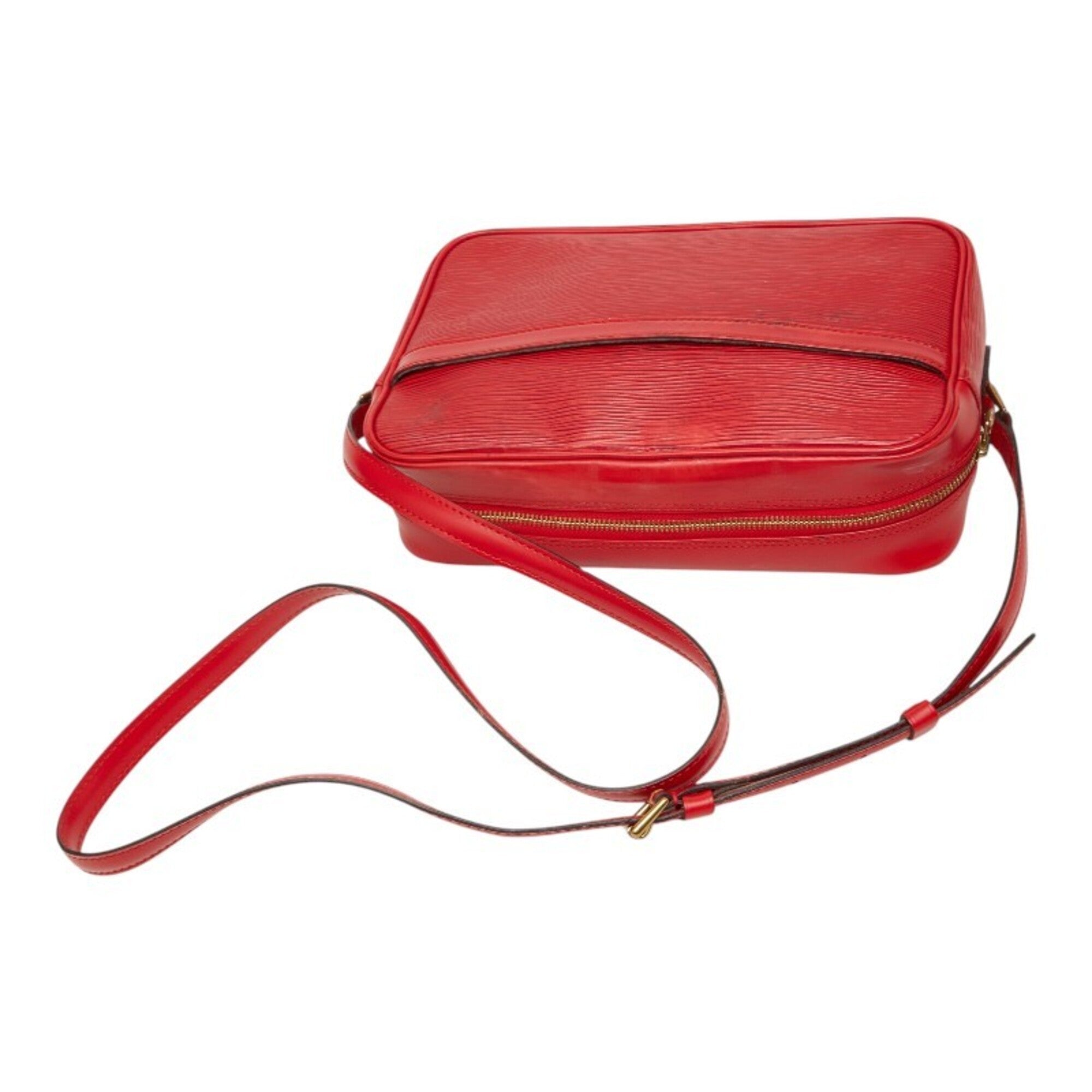 Louis Vuitton Castilian Red Leather Shoulder Bag (Pre-Owned)