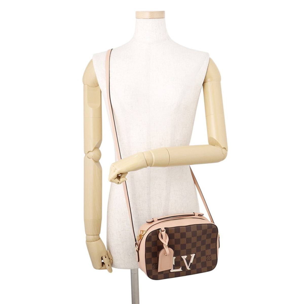Louis Vuitton Damier Damier Canvas Ebene Damier Canvas Handbag Pouch (Pre-Owned)