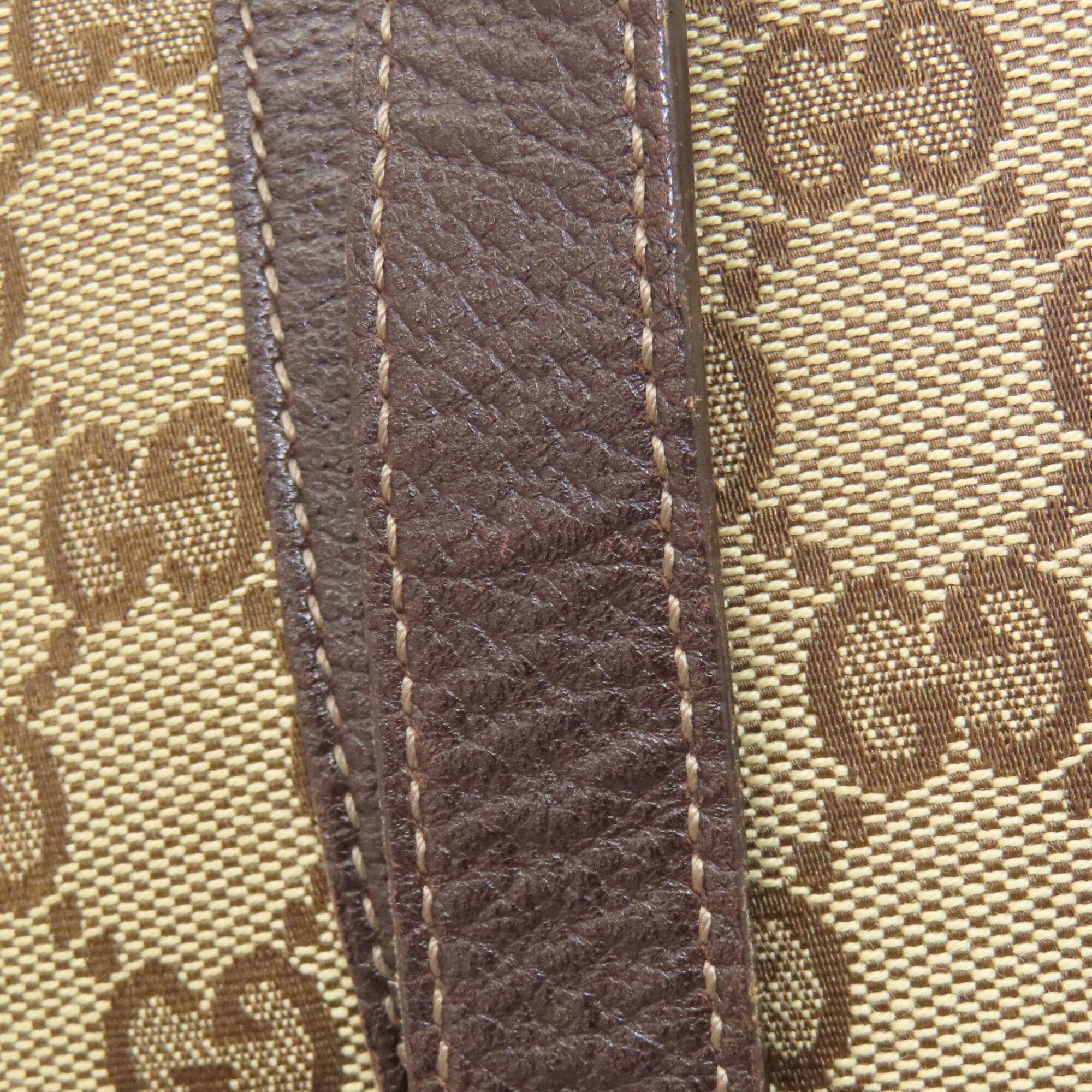 Gucci Brown Canvas Tote Bag (Pre-Owned)