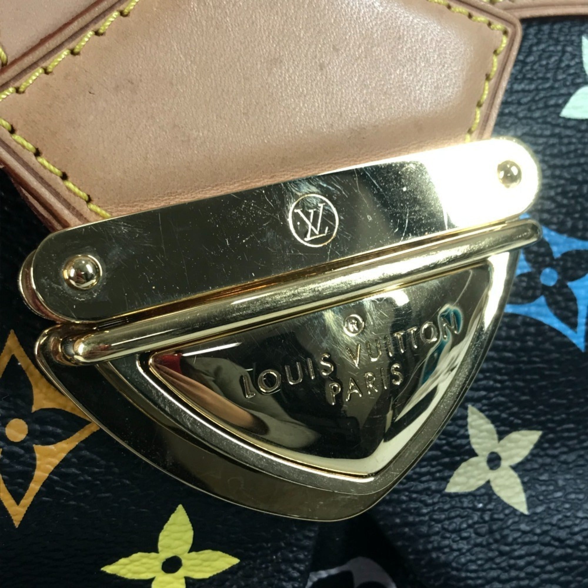 Louis Vuitton Black Multi-Color Noir Monogram Multicolore Canvas Shoulder Bag Tote Bag (Pre-Owned)