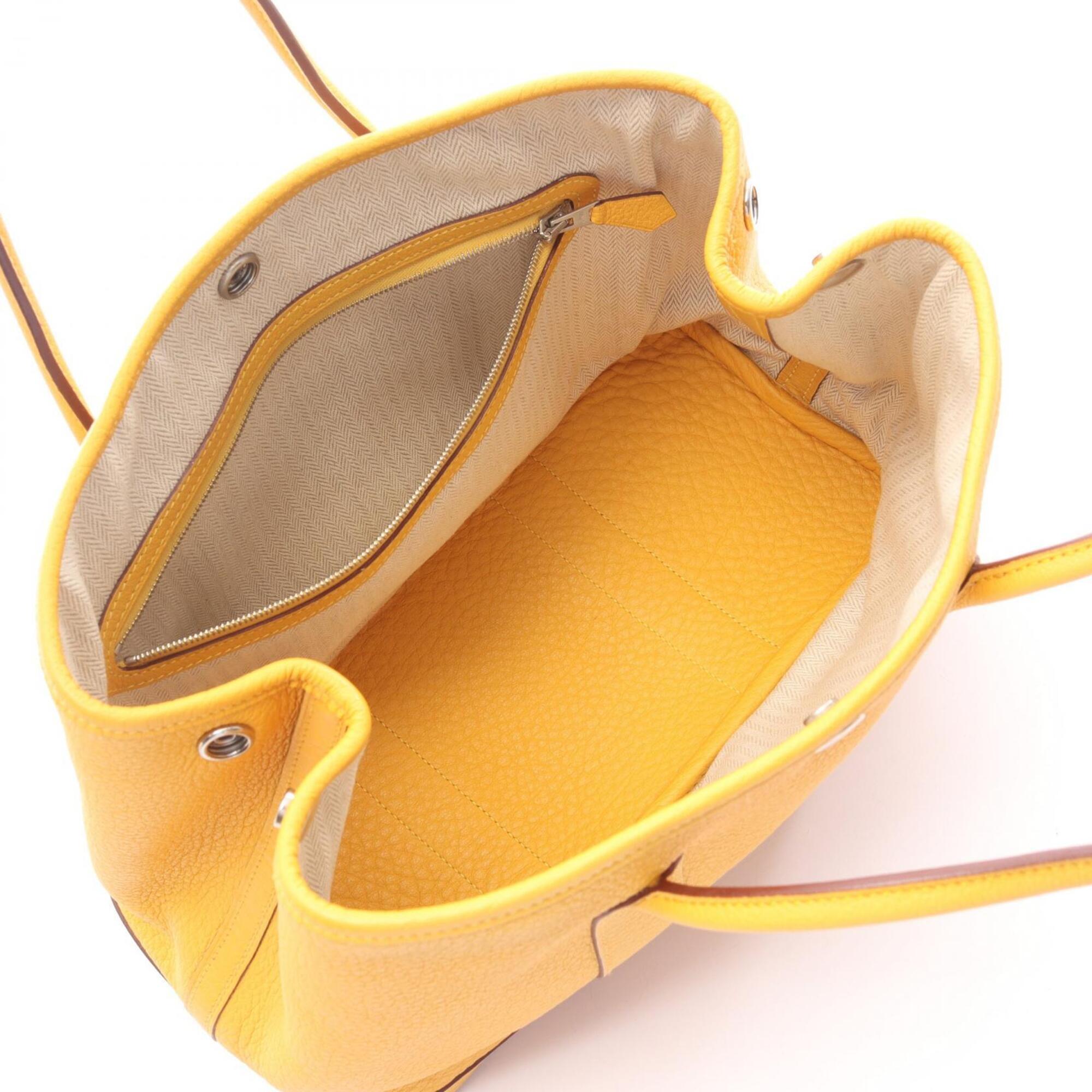 Hermes Yellow Negonda Leather Leather Handbag Tote Bag (Pre-Owned)