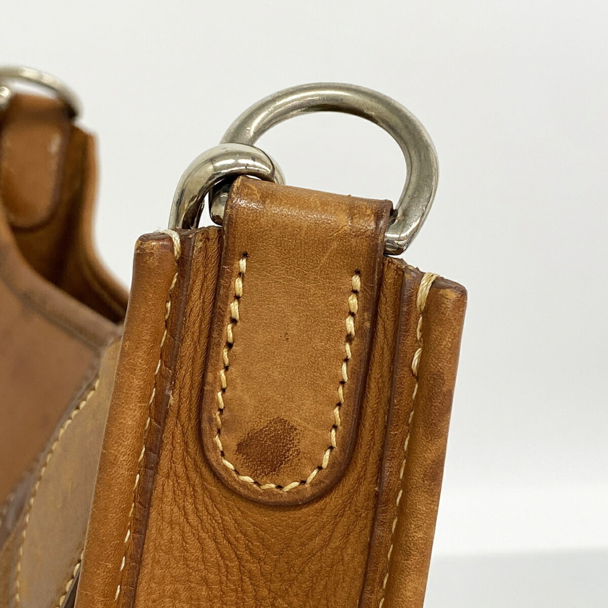 Hermes Natural Vache Leather Shoulder Bag (Pre-Owned)