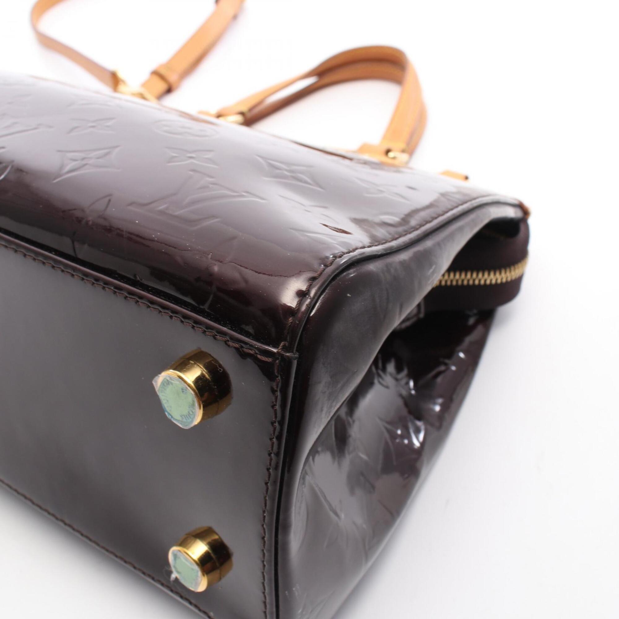 Louis Vuitton Purple Leather Handbag (Pre-Owned)