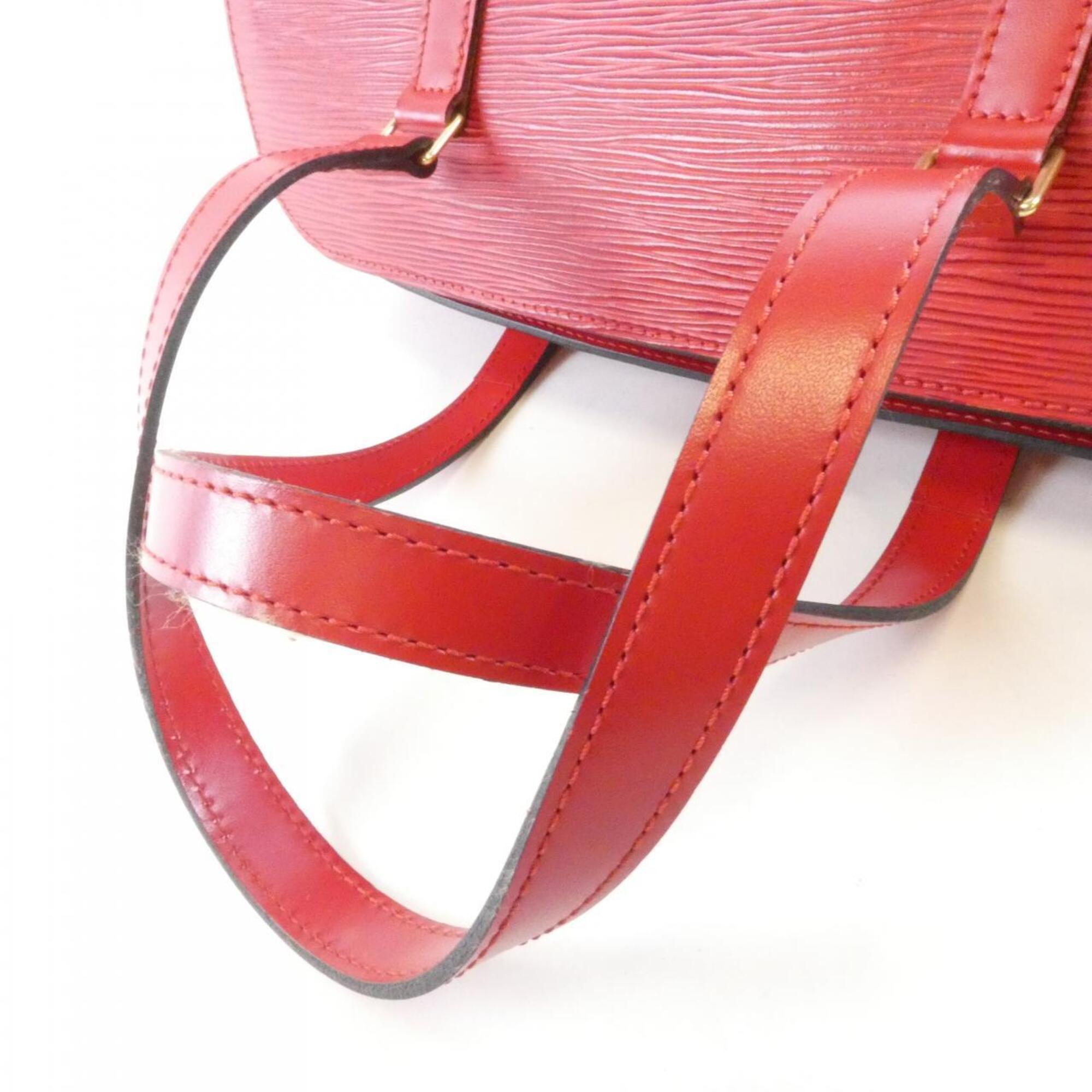 Louis Vuitton Red Color Leather Handbag (Pre-Owned)