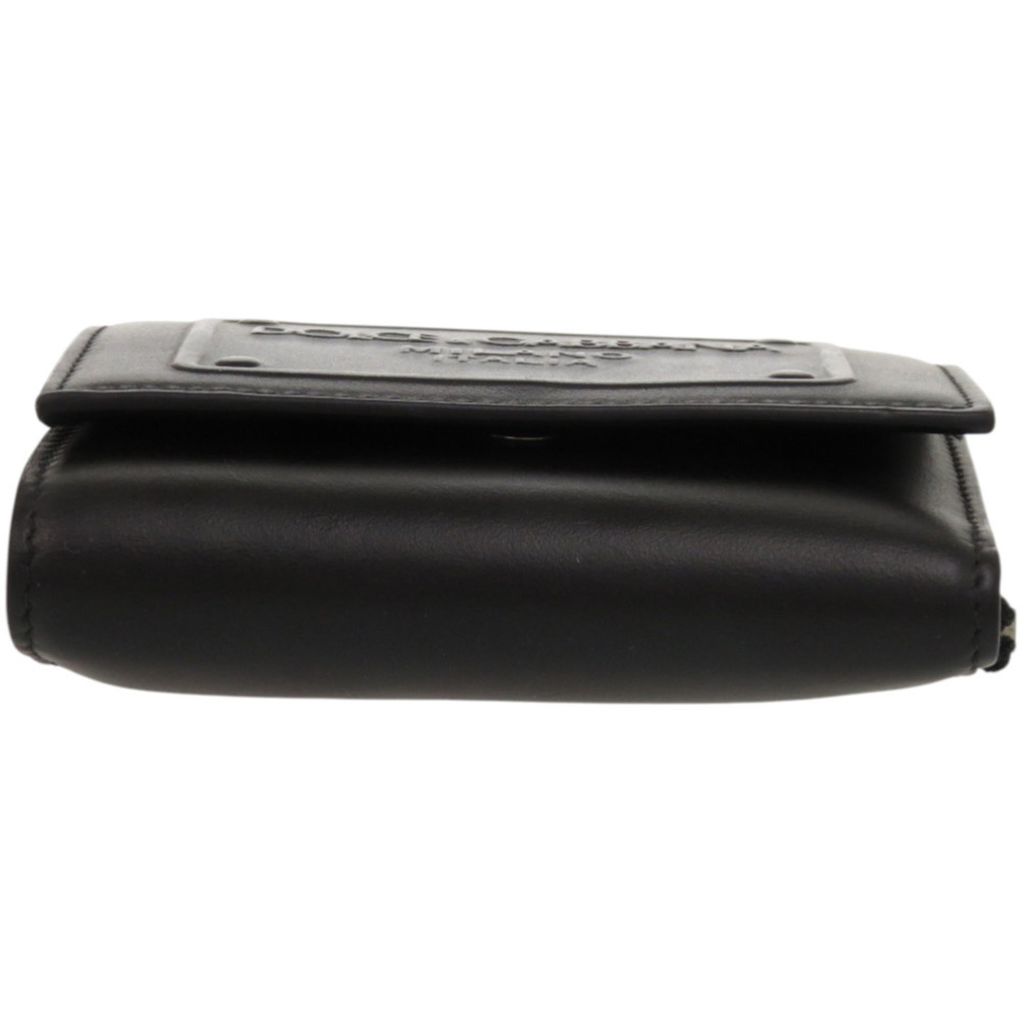 Dolce & Gabbana Black Leather Wallet (Tri-Fold) (Pre-Owned)