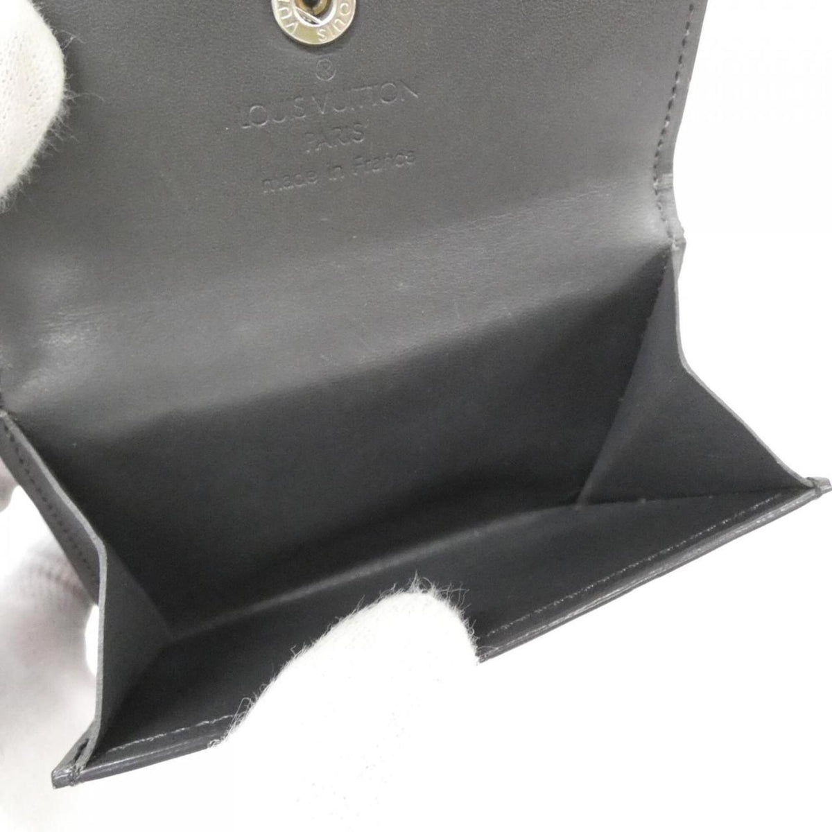Louis Vuitton Black Coated Canvas Leather Coin Purse/Coin Case (Pre-Owned)