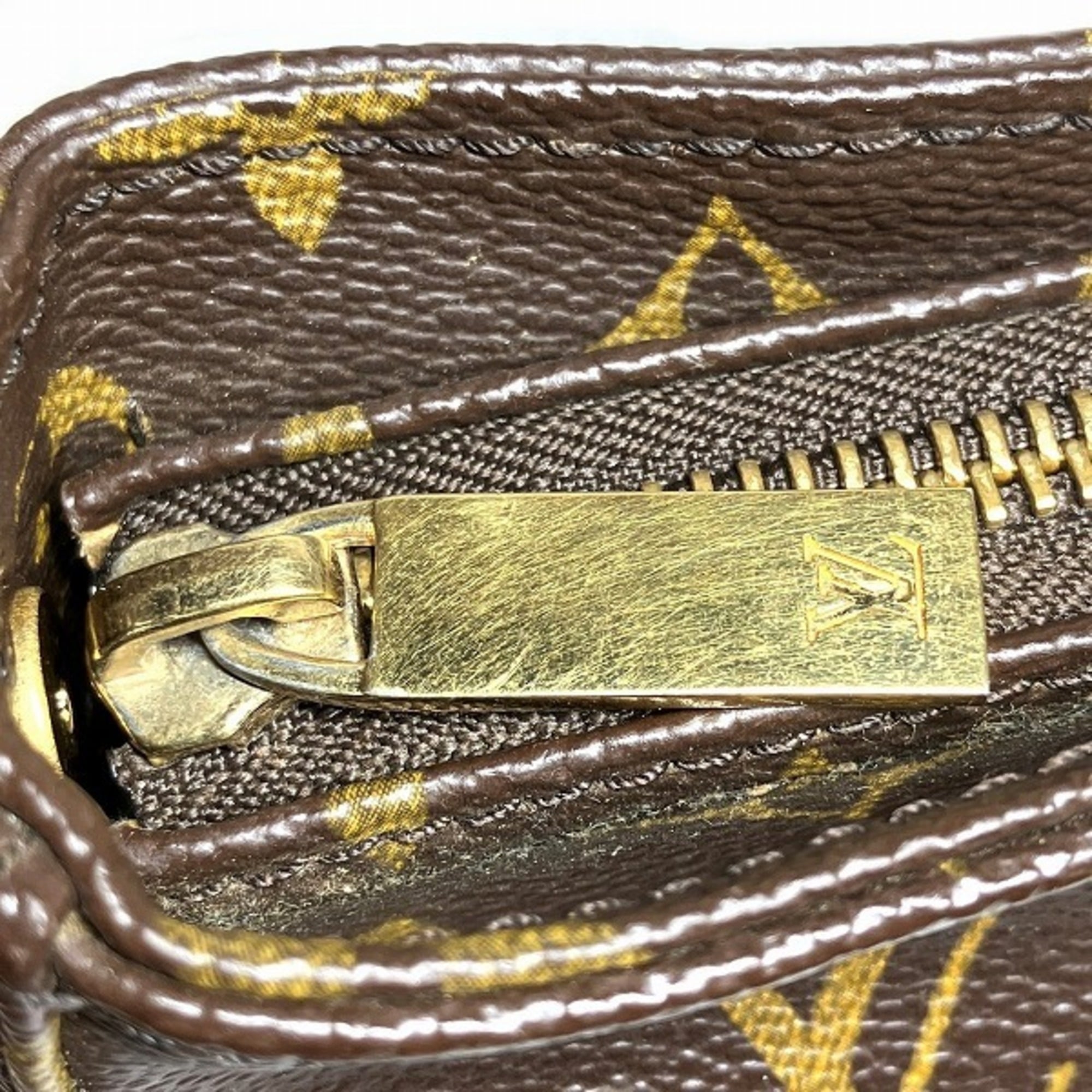 Louis Vuitton Brown Monogram Canvas Pvc Coated Canvas Handbag Shoulder Bag (Pre-Owned)