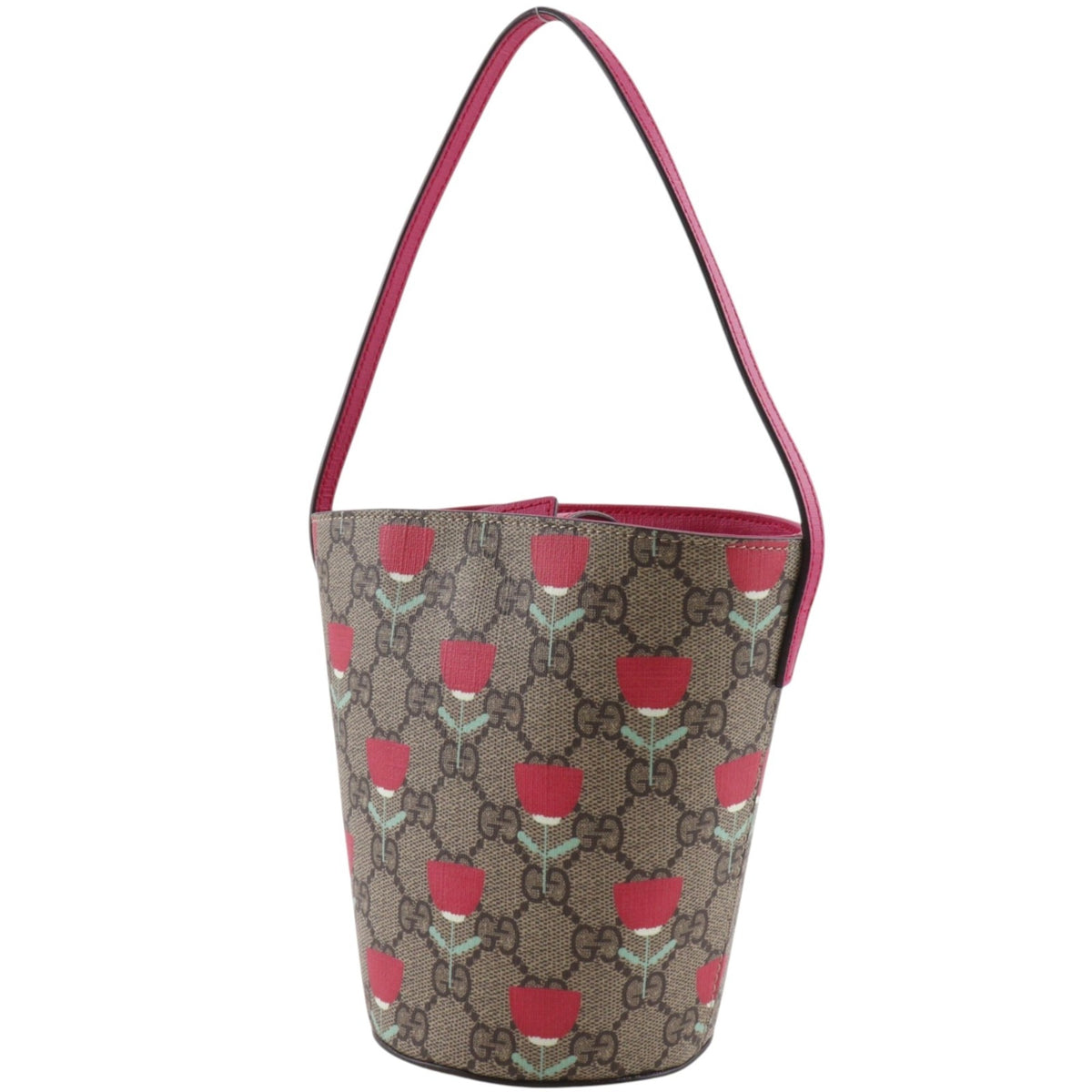 Gucci Brown Pink Gg Supreme Handbag (Pre-Owned)