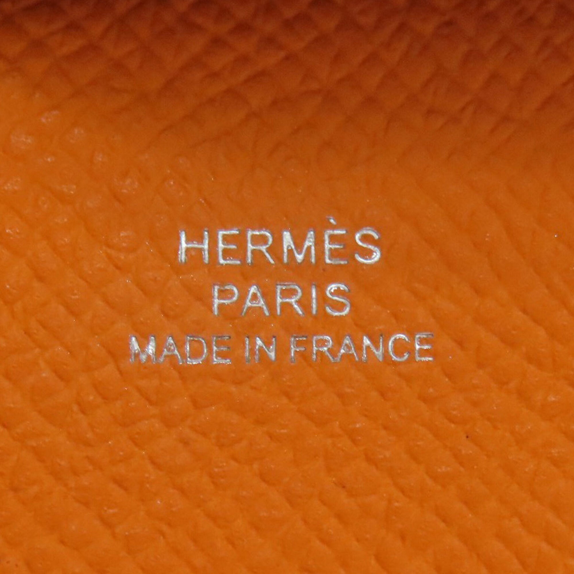 Hermes Orange Epsom Leather Coin Purse/Coin Case (Pre-Owned)