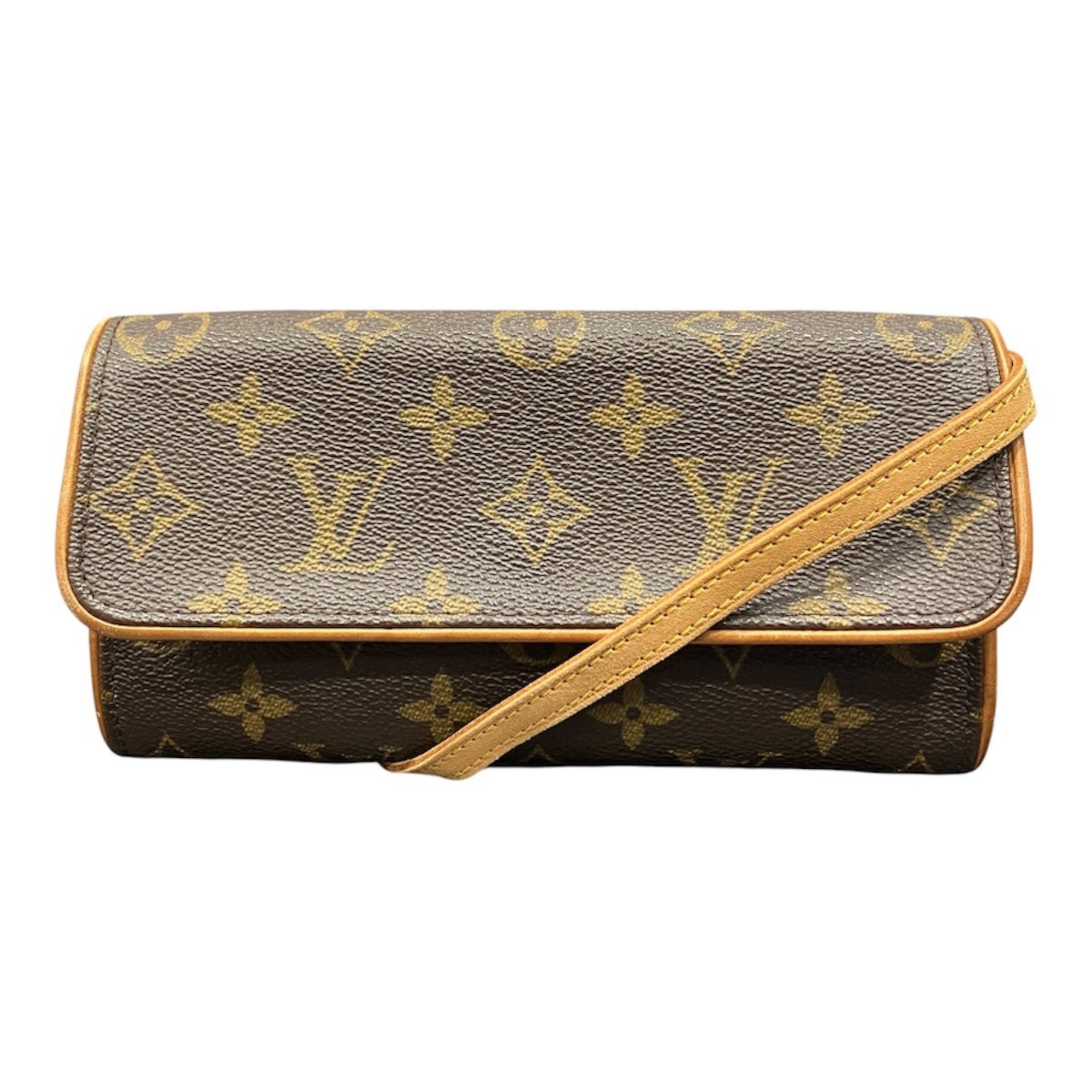 Louis Vuitton Brown Pvc Pochette Shoulder Bag (Pre-Owned)