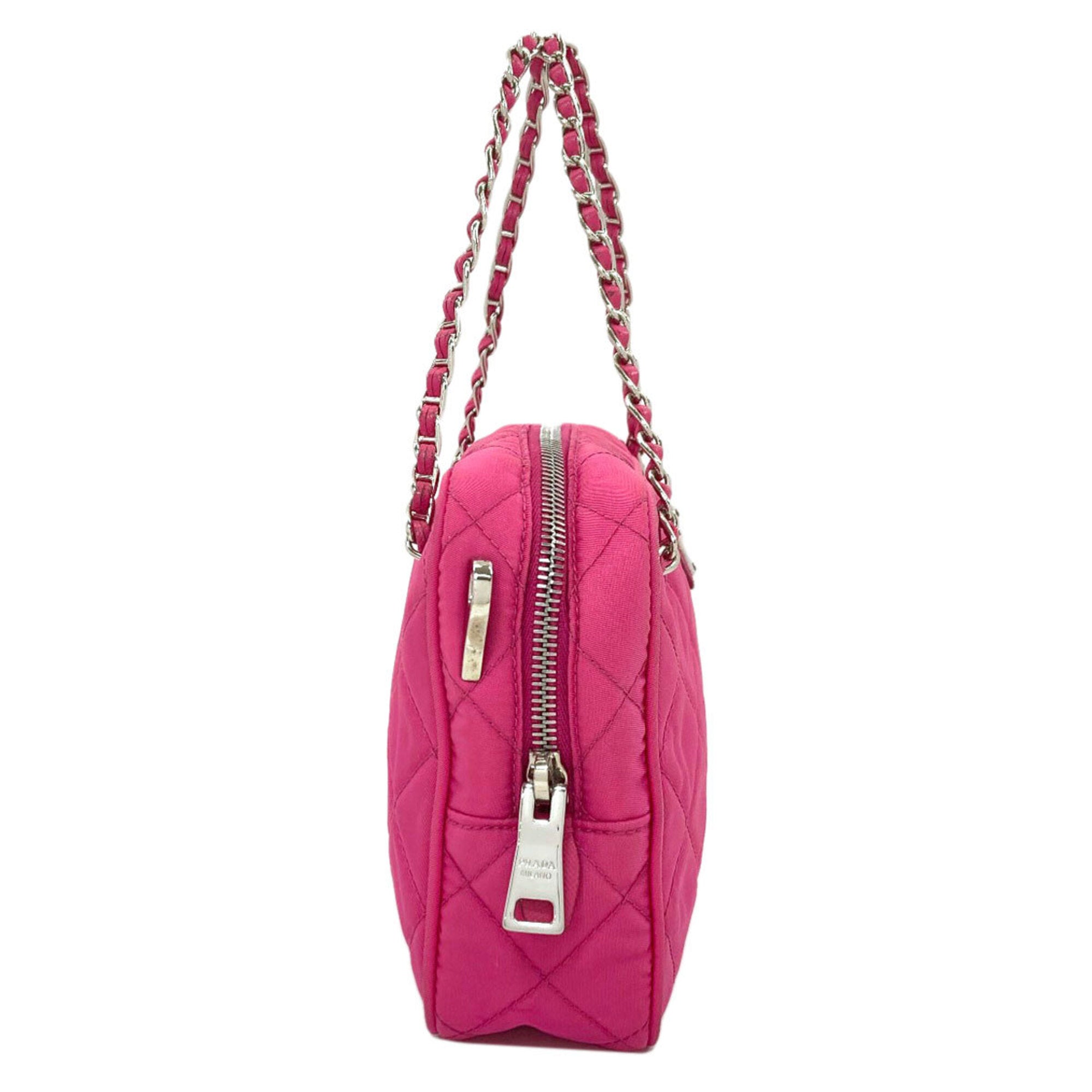 Prada Pink Nylon Shoulder Bag (Pre-Owned)