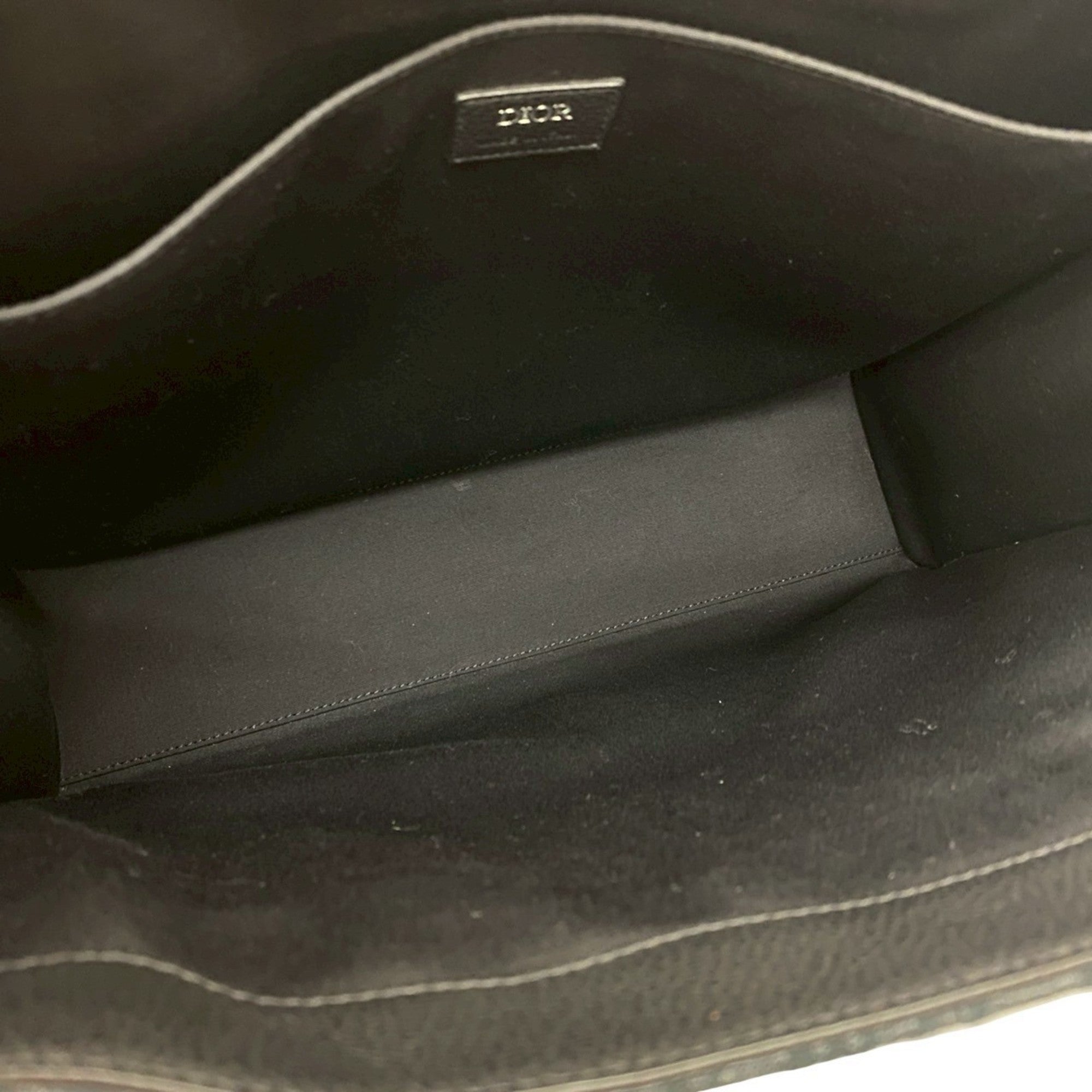 Christian Dior Black Canvas Leather Tote Bag (Pre-Owned)