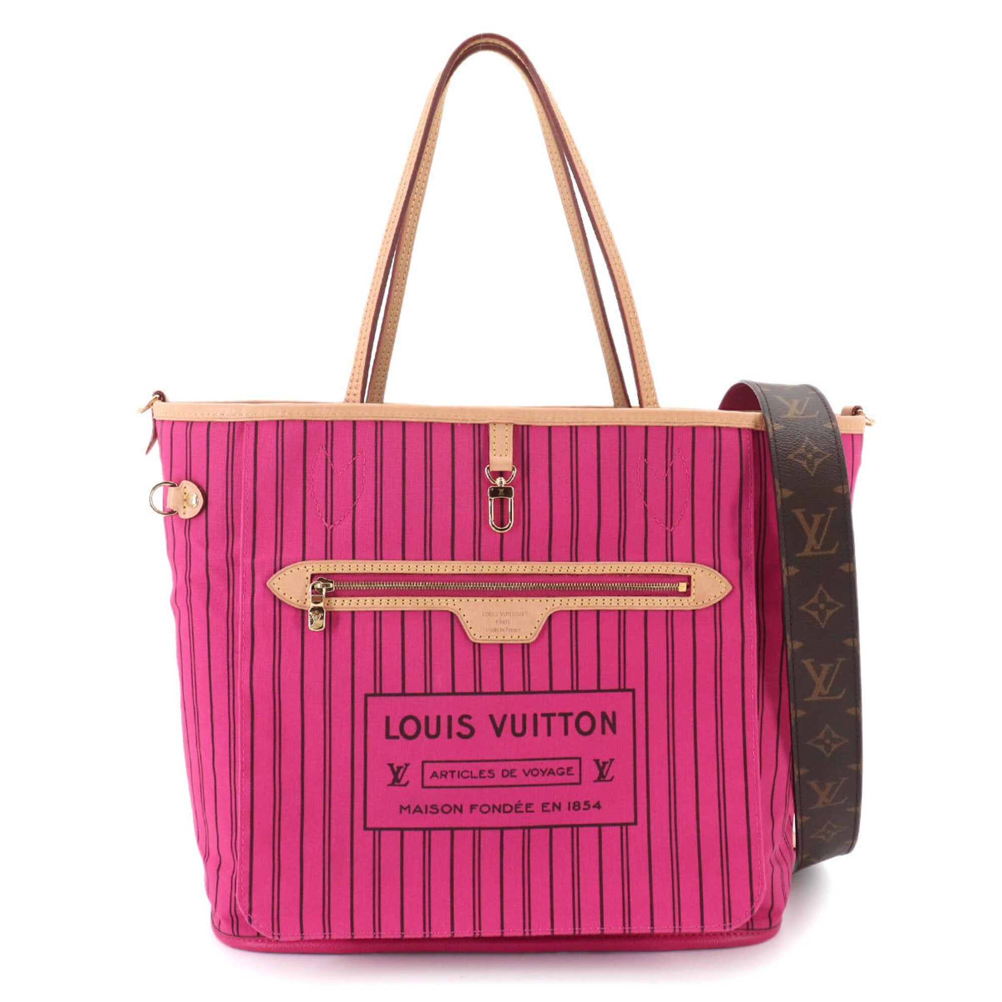 Louis Vuitton Monogram Pink Monogram Handbag Tote Bag (Pre-Owned)