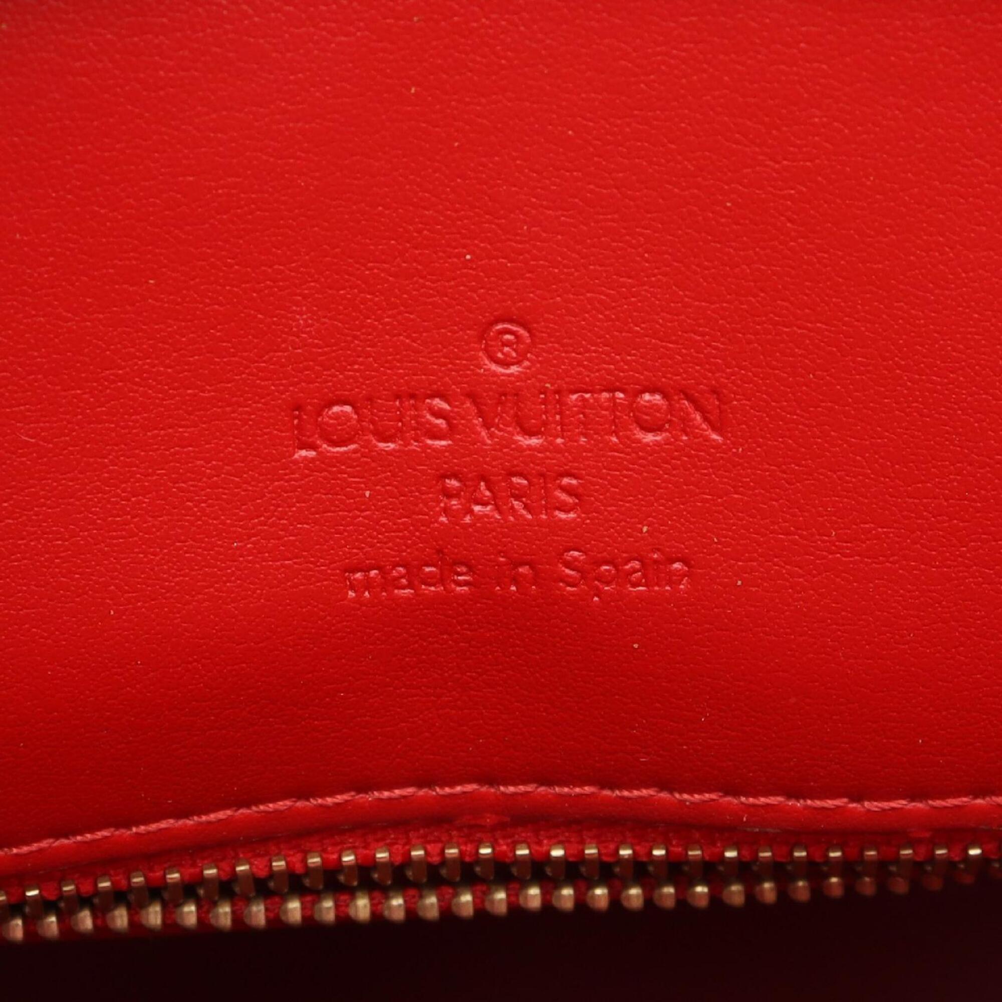 Louis Vuitton Red Color Leather Handbag (Pre-Owned)