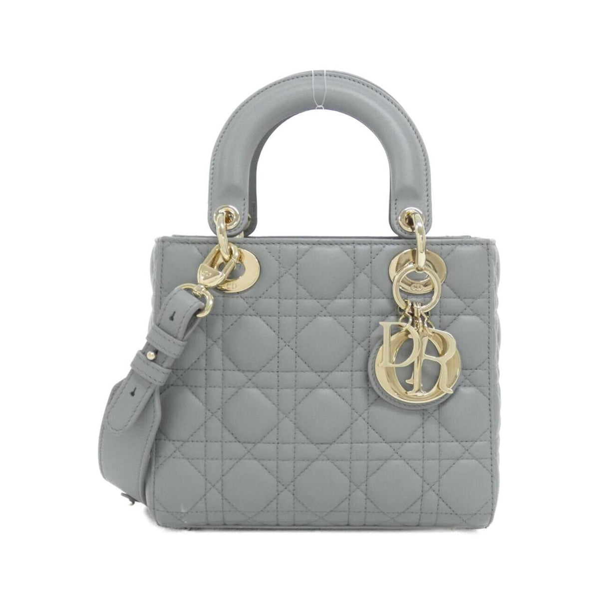 Christian Dior Gray Leather Handbag (Pre-Owned)