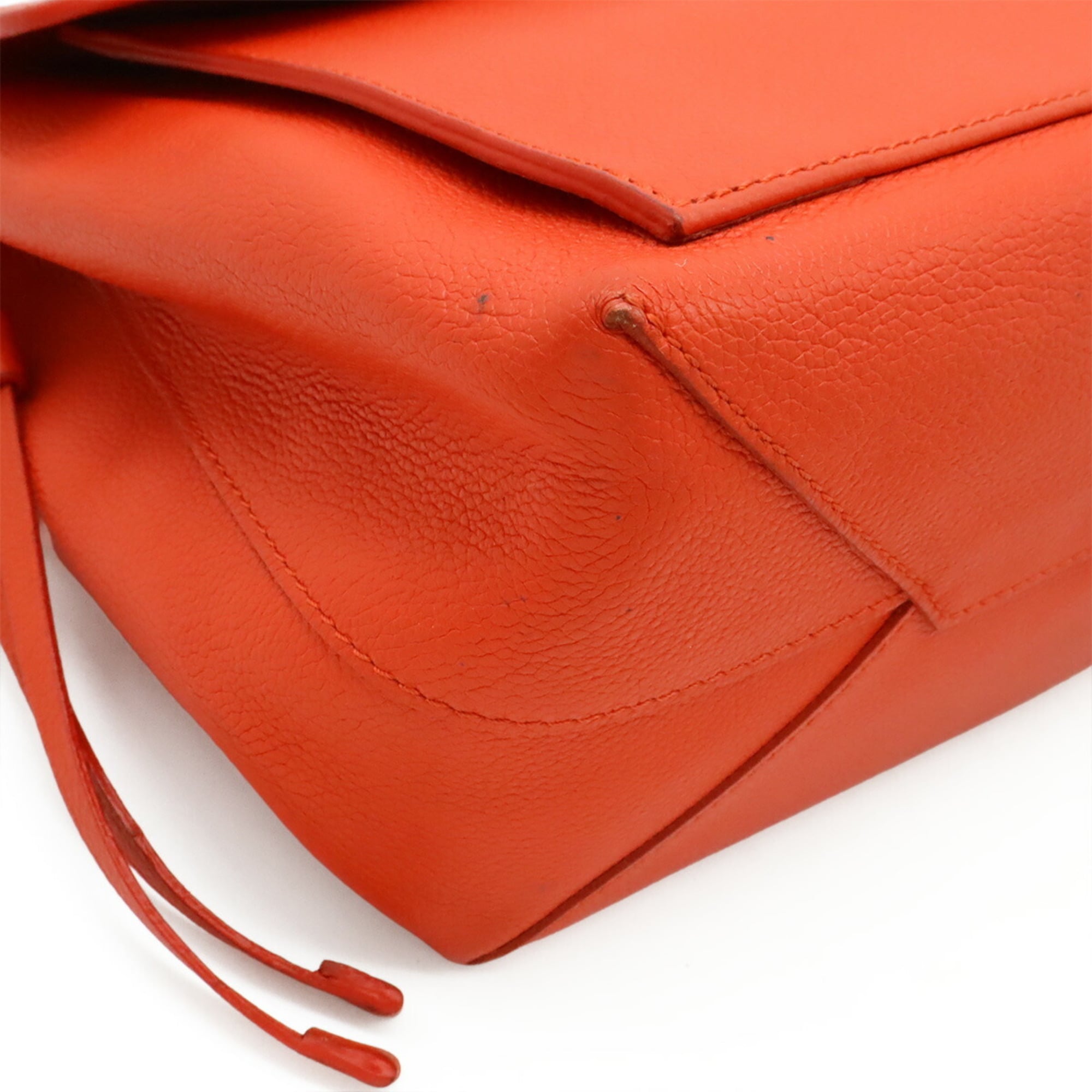 Louis Vuitton Orange Red Leather Handbag (Pre-Owned)