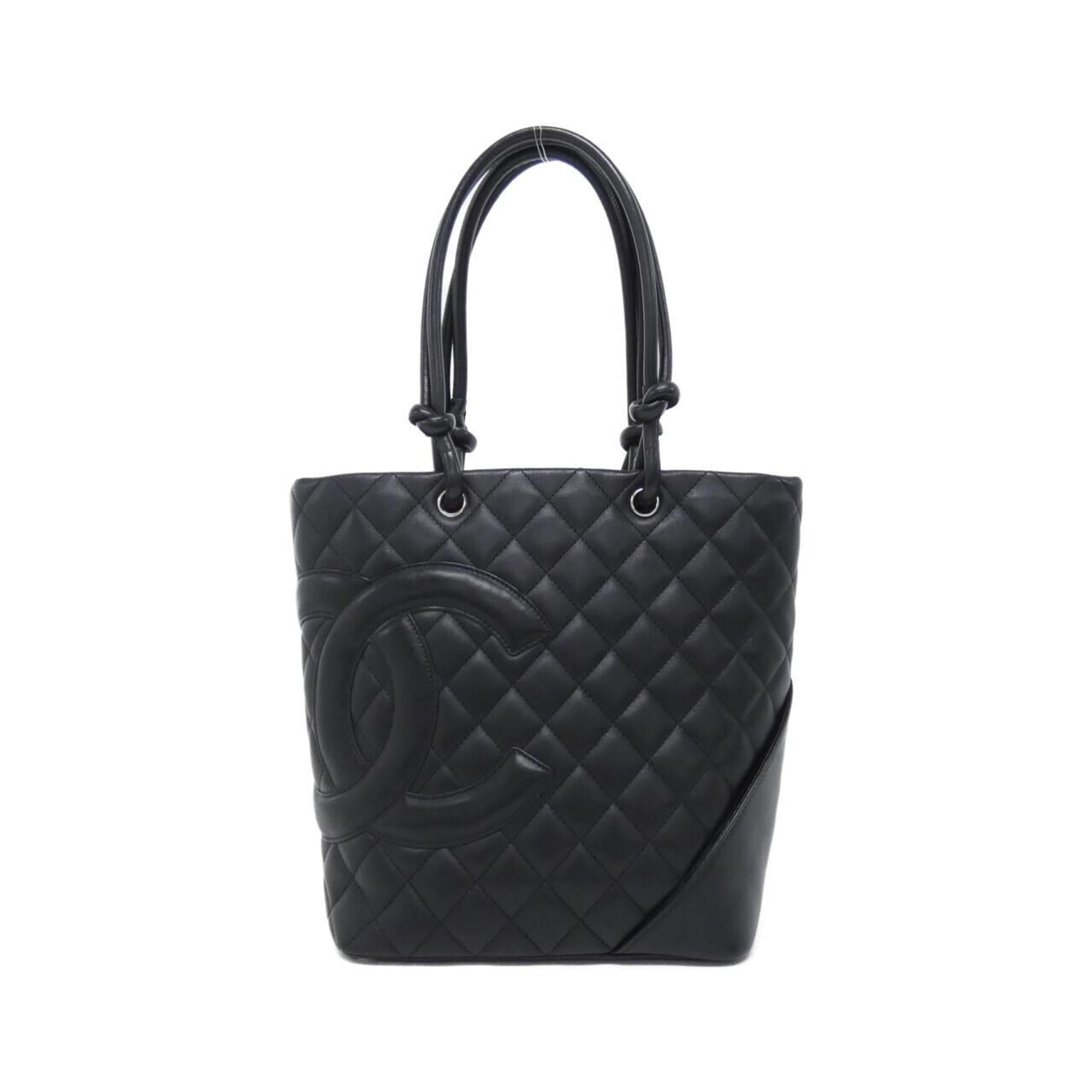Chanel Black Leather Handbag (Pre-Owned)