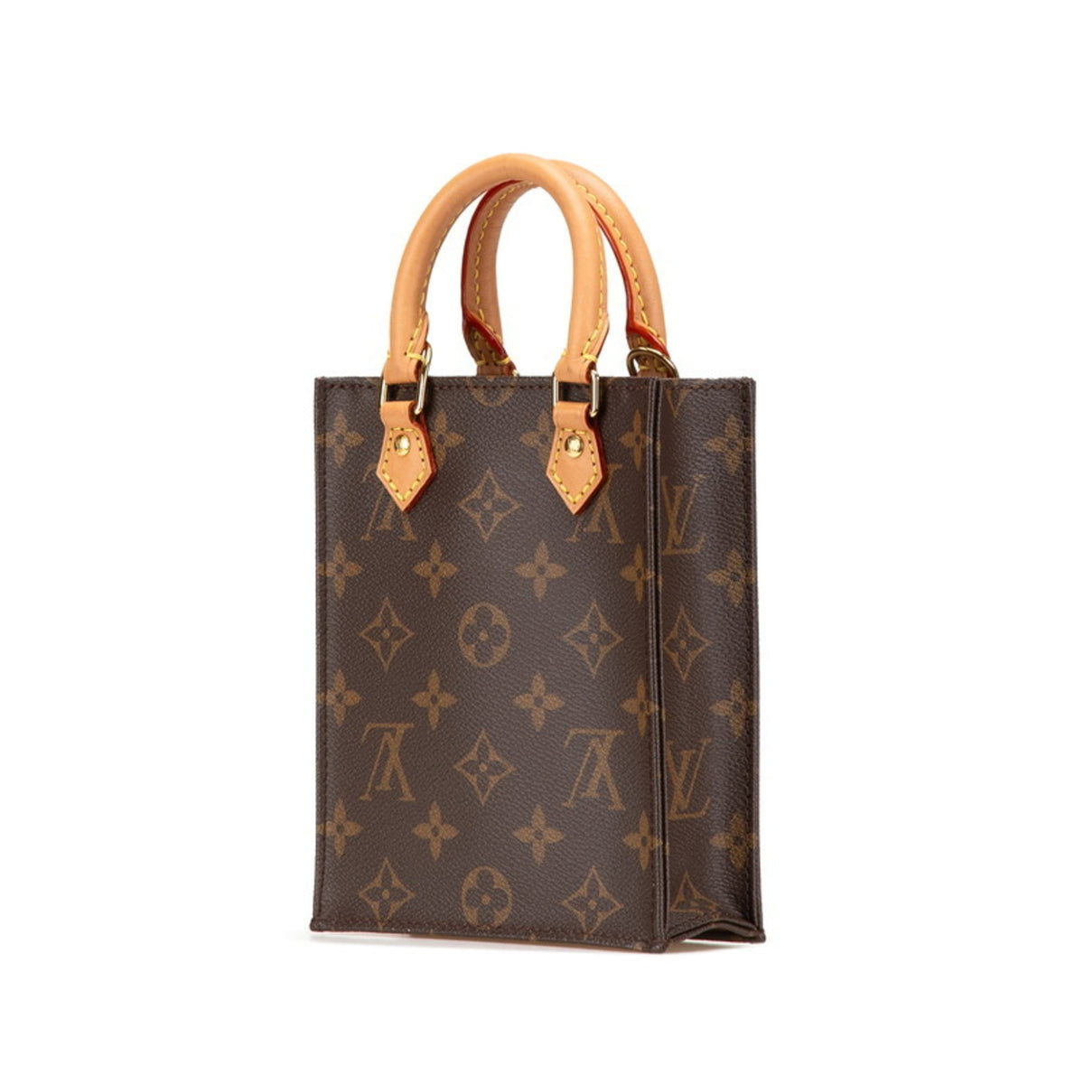 Louis Vuitton Brown Pvc Leather Handbag Shoulder Bag (Pre-Owned)