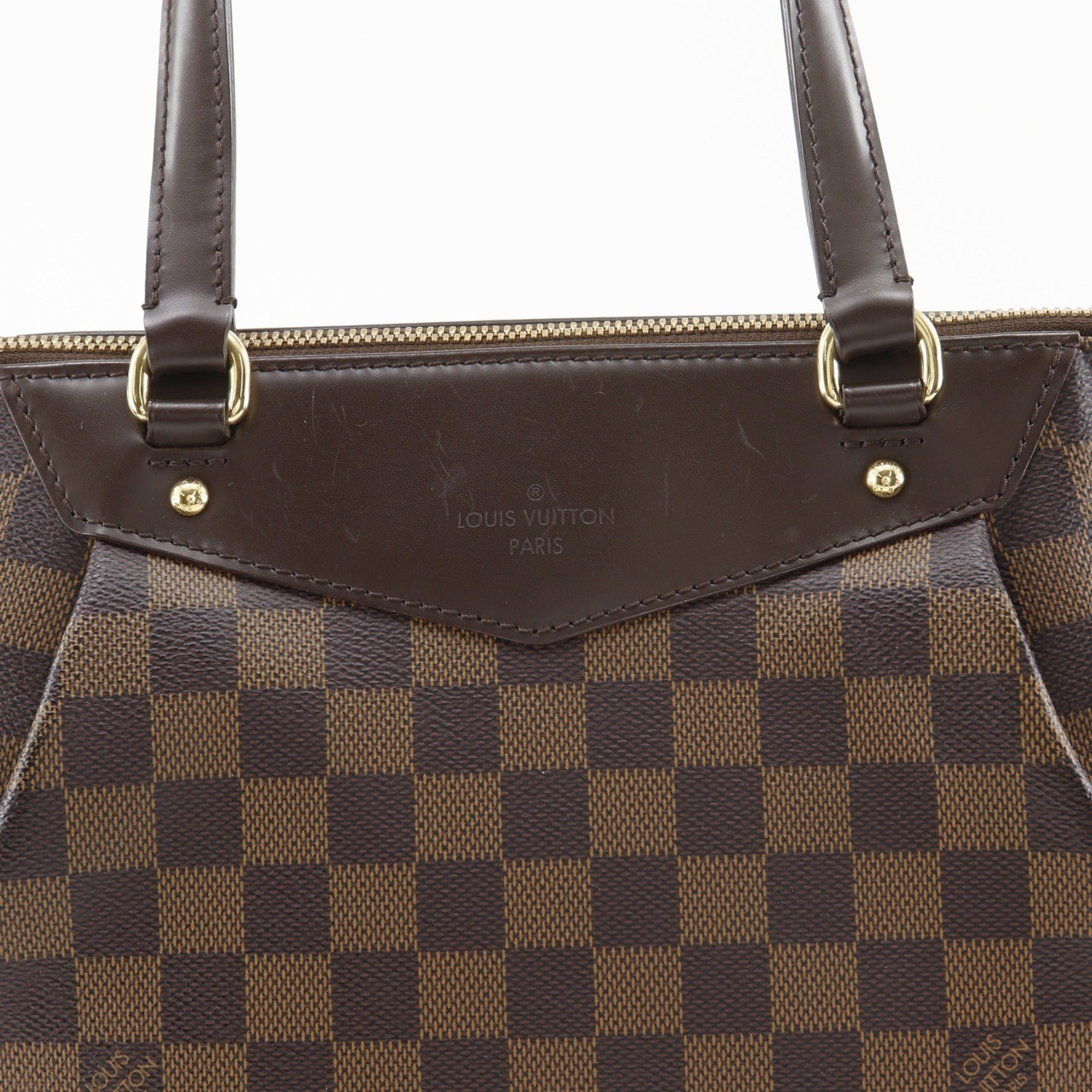 Louis Vuitton Damier Brown Damier Canvas Tote Bag (Pre-Owned)