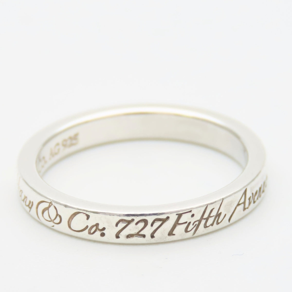 Tiffany Silver Silver 925 Band Ring (Pre-Owned)