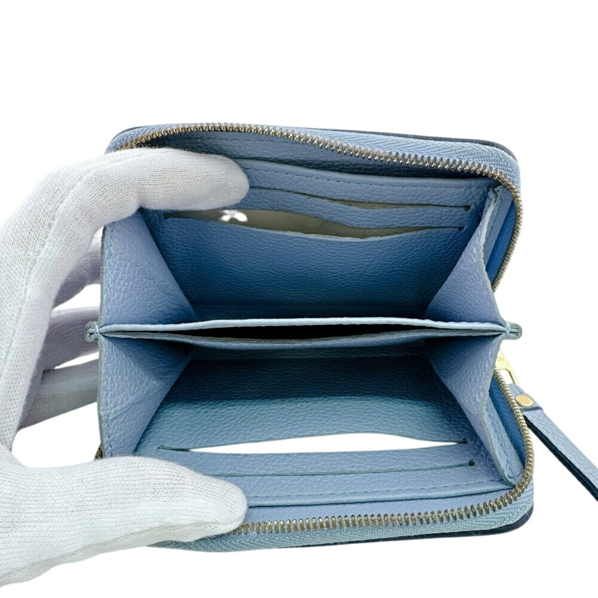 Louis Vuitton Monogram Empreinte Blue Monogram Empreinte Wallet (Bi-Fold) (Pre-Owned)