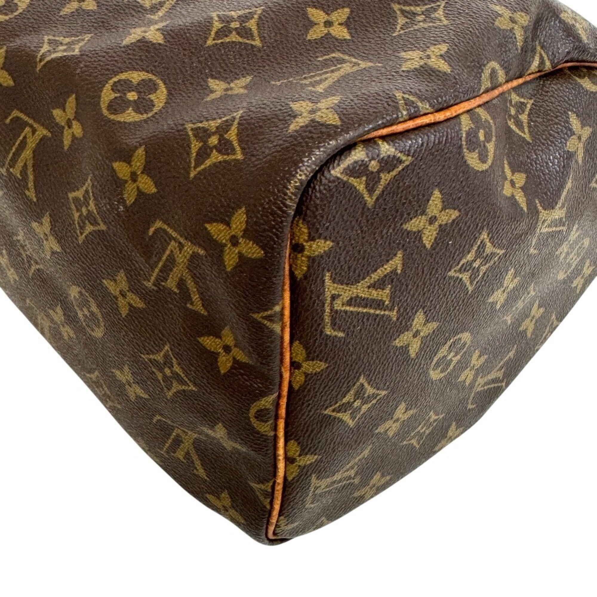 Louis Vuitton Brown Monogram Canvas Boston Bag (Pre-Owned)