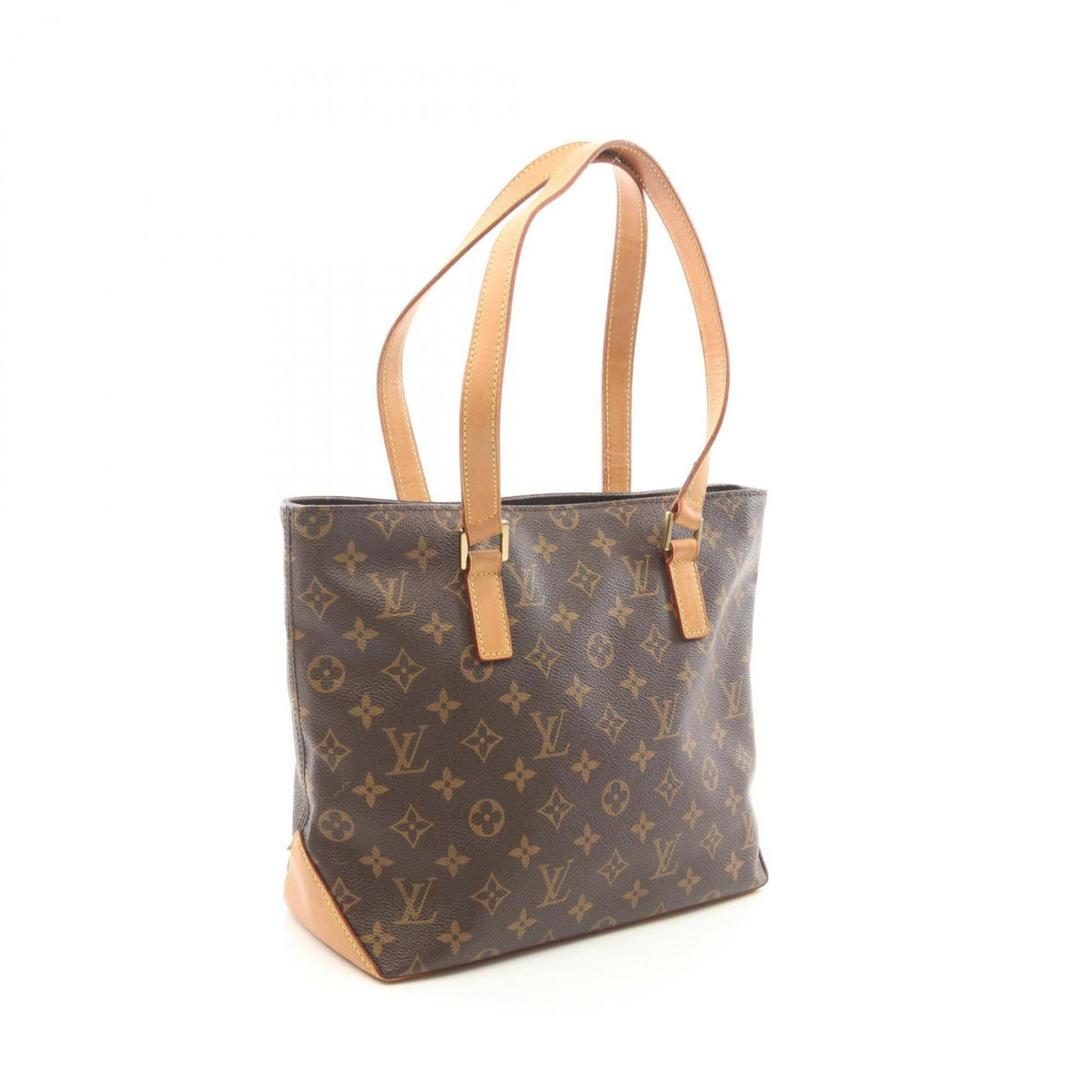 Louis Vuitton Brown Monogram Coated Canvas Leather Handbag Shoulder Bag (Pre-Owned)