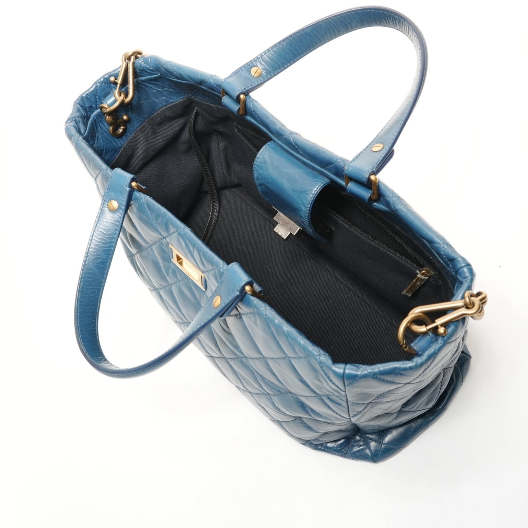Chanel Blue Handbag (Pre-Owned)