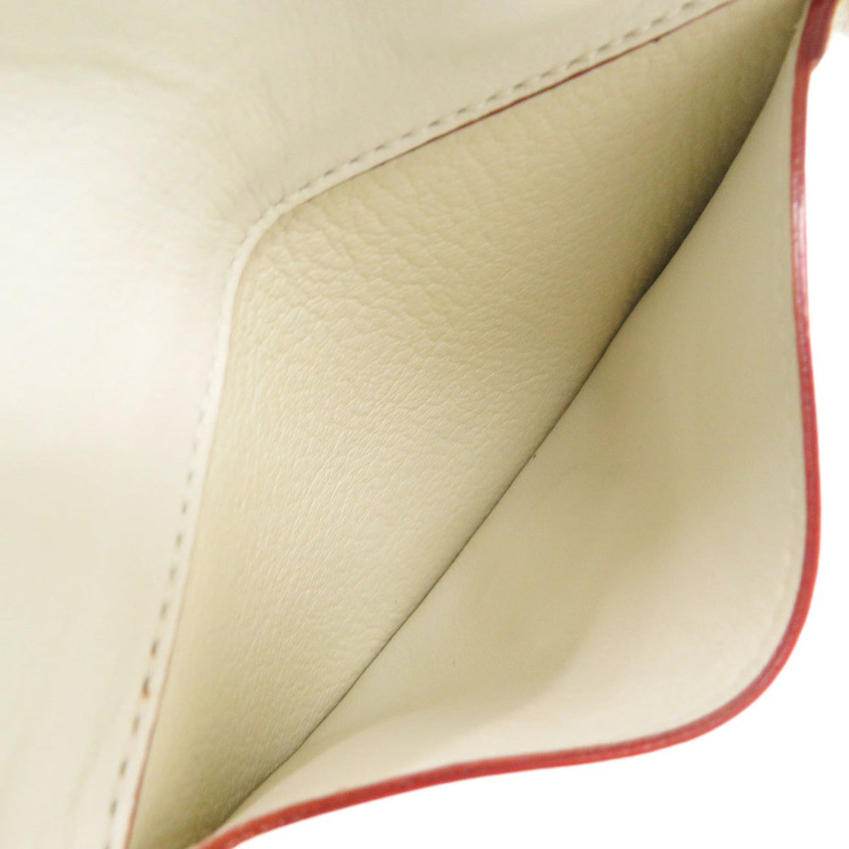 Louis Vuitton White Leather Clutch Bag (Pre-Owned)