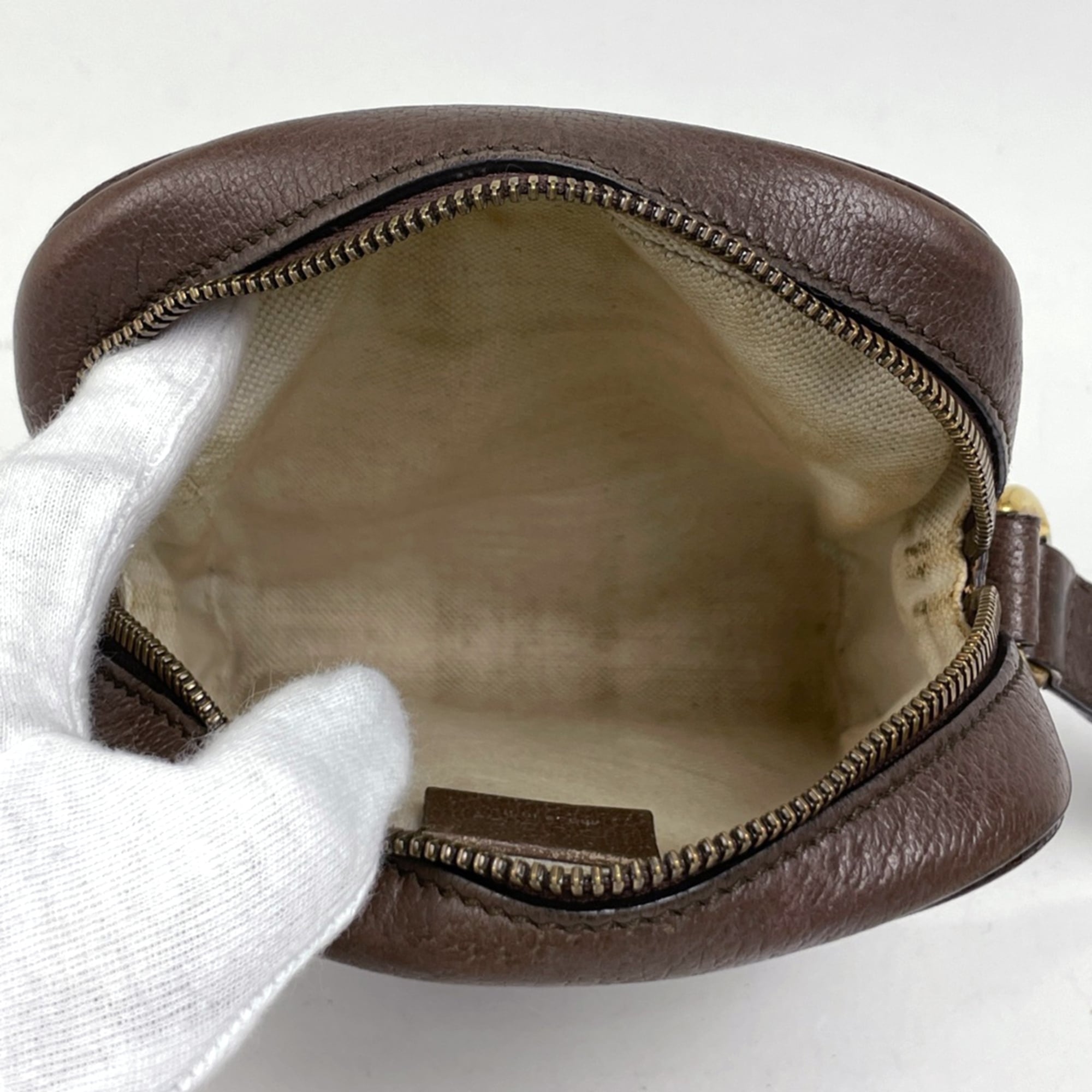 Gucci Brown Coated Canvas Shoulder Bag (Pre-Owned)